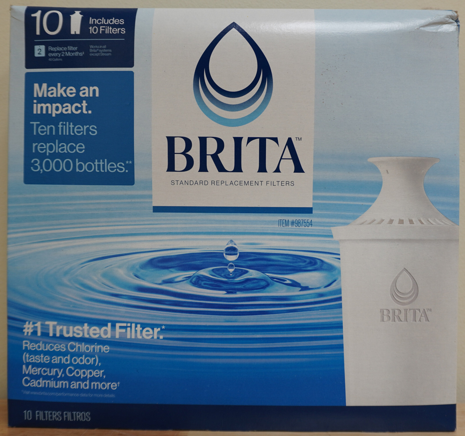 Brand New Brita 9 Filter Pack 987554 Replacements