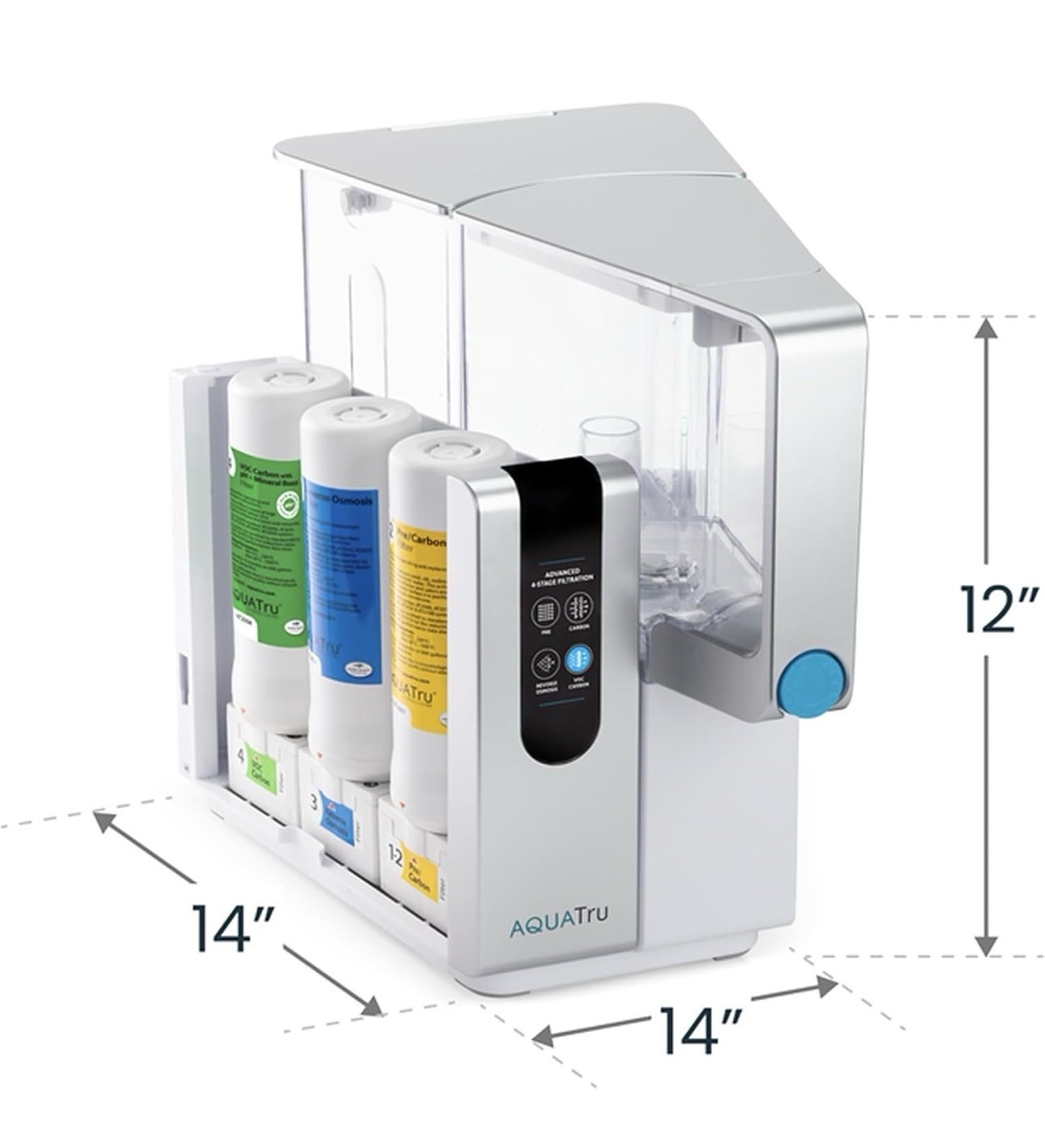 AquaTru Classic Alkaline Countertop Water Filter System New Open Box