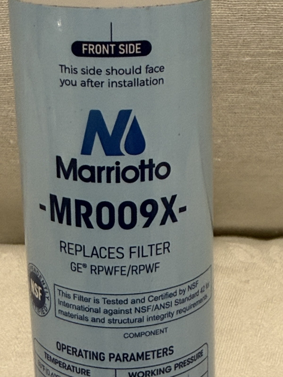 Marriotto MR009X Refrigerator Replacement Water Filter For GE RPWFE/RPWF – NEW