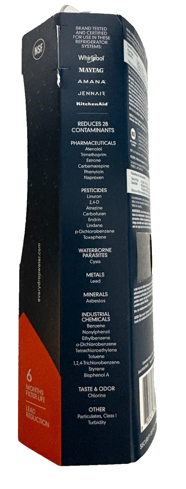 Refrigerator Filter 2 – EveryDrop Ice and Water Filter by Whirlpool, Single