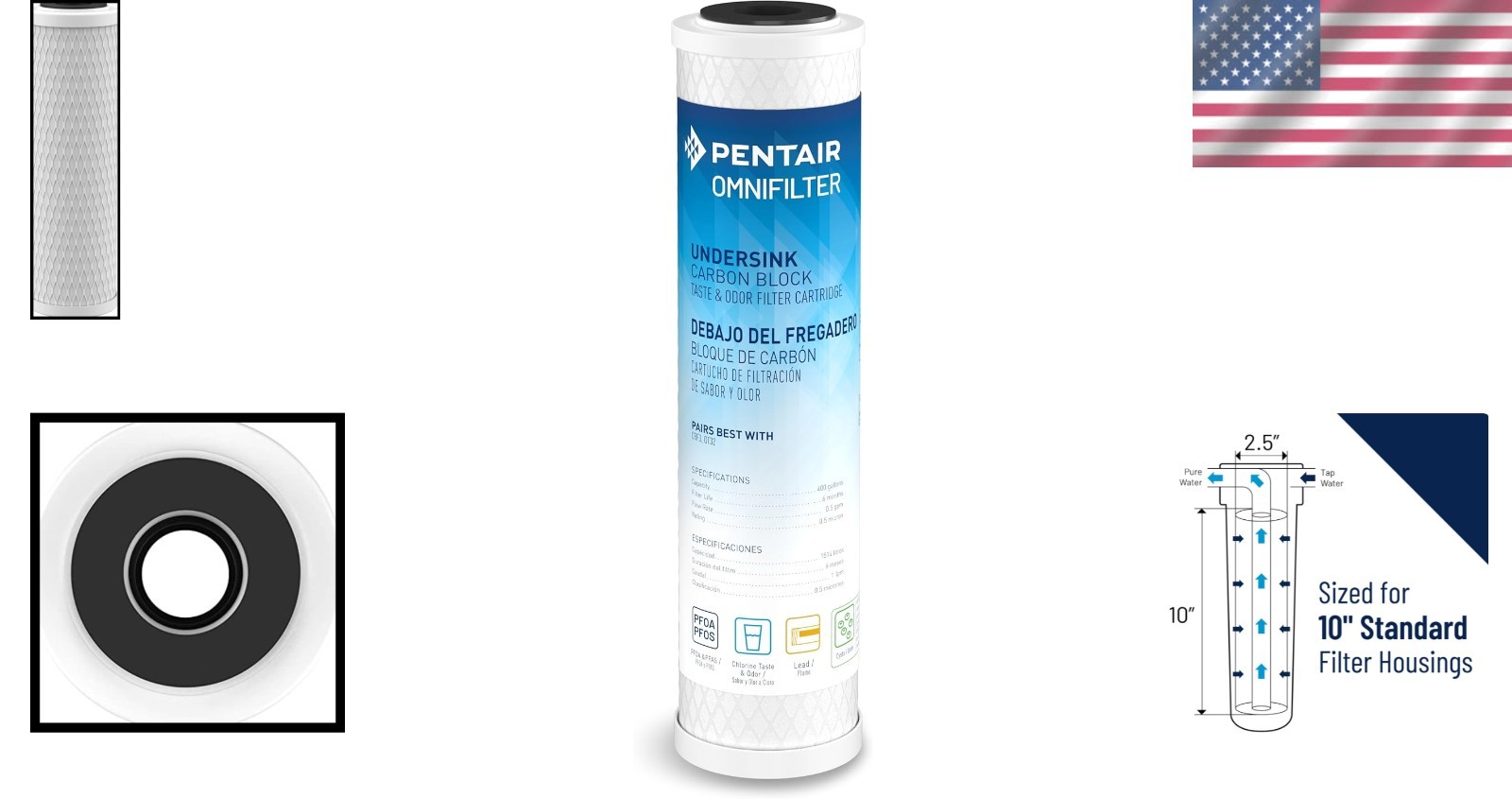 High Capacity 400 Gallon CB3 Filter Cartridge – Cleaner Water for Every Sip