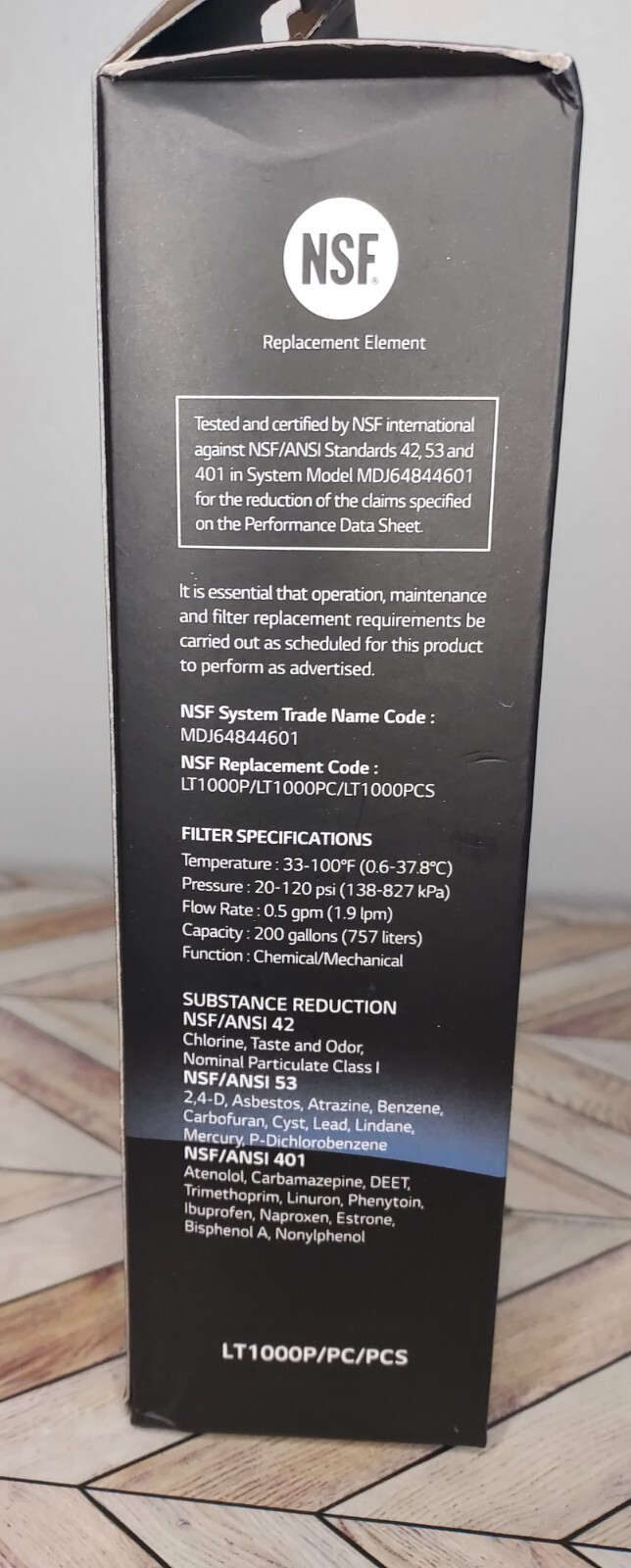 LG LT1000P 6 Month Refrigerator Replacement Water Filter NSF42 NSF53 NSF401