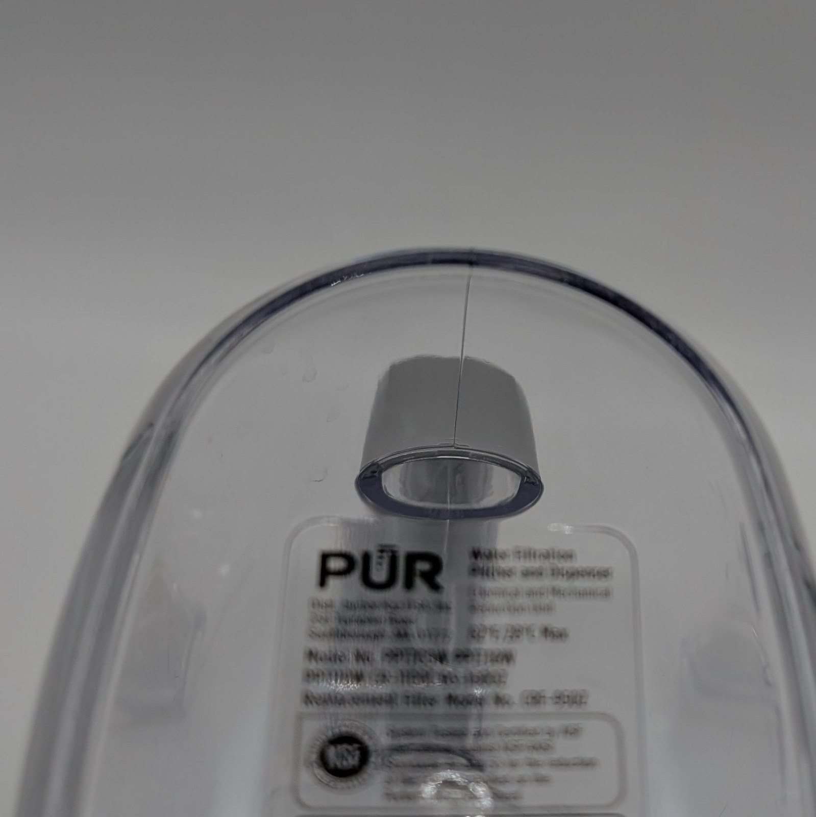 PUR 7 Cup Water Filter Pitcher Only Certified 2 in 1 Filtration White Blue Used