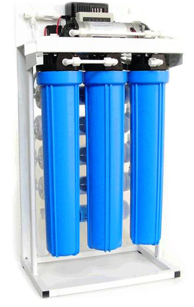 Commercial 400 GPD RO Reverse Osmosis Water System + Booster Pump 20″ Filters