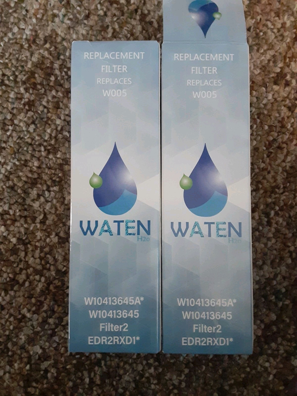 Waten H2O Replacement Filter For EDR2RXD1, W10413645A, W10413645. Replaces W005