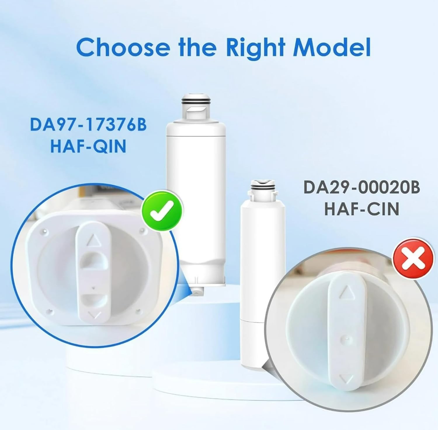 2-8PK Genuine Samsung DA97-17376B HAF-QIN/EXP REFRIGERATOR Water Filter US NEW