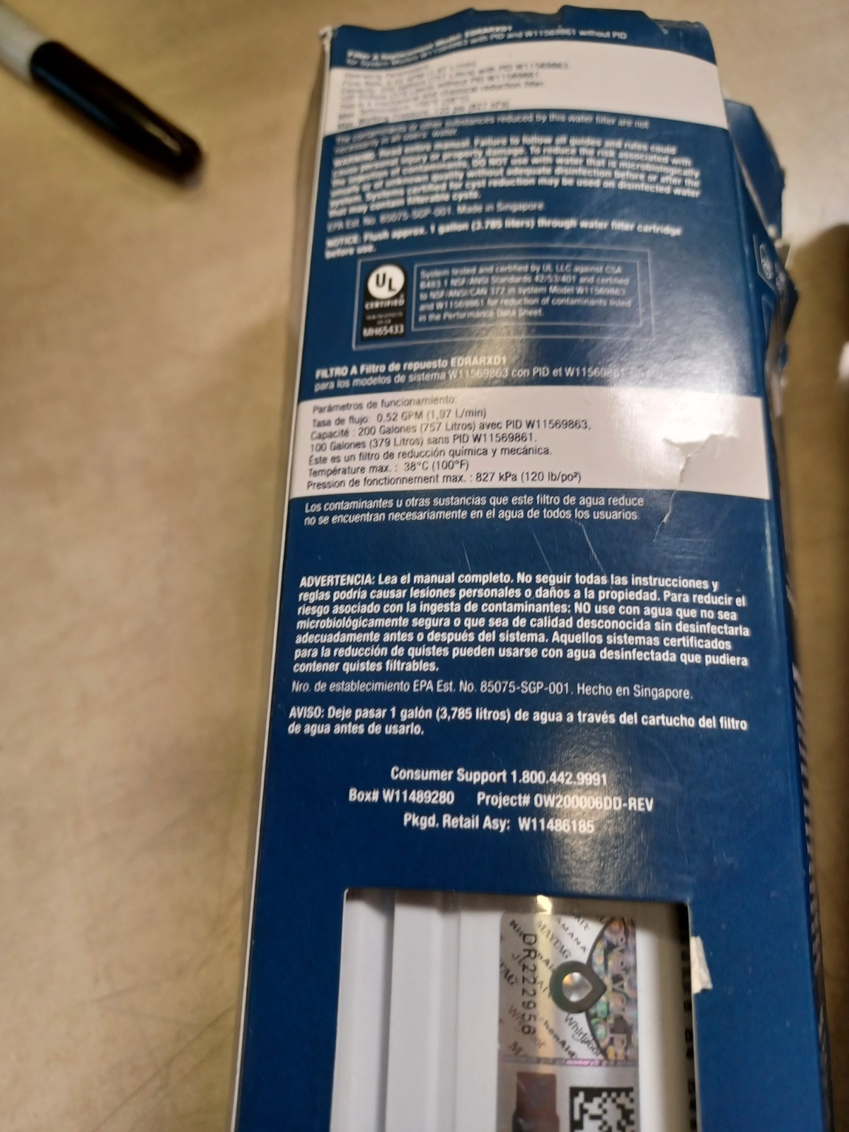 Lot Of 2 Everydrop Ice and Water Refrigerator Filter A EDRARXD1 SEALED