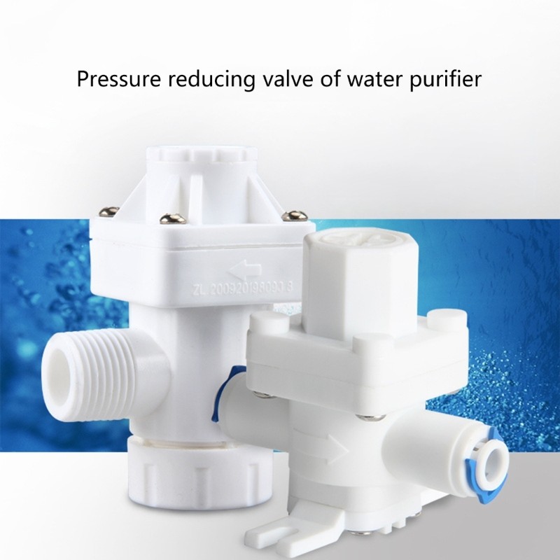1/2in 3/8in 1/4in Plastic Pressure Reducing Valve Water Pressure Regulator