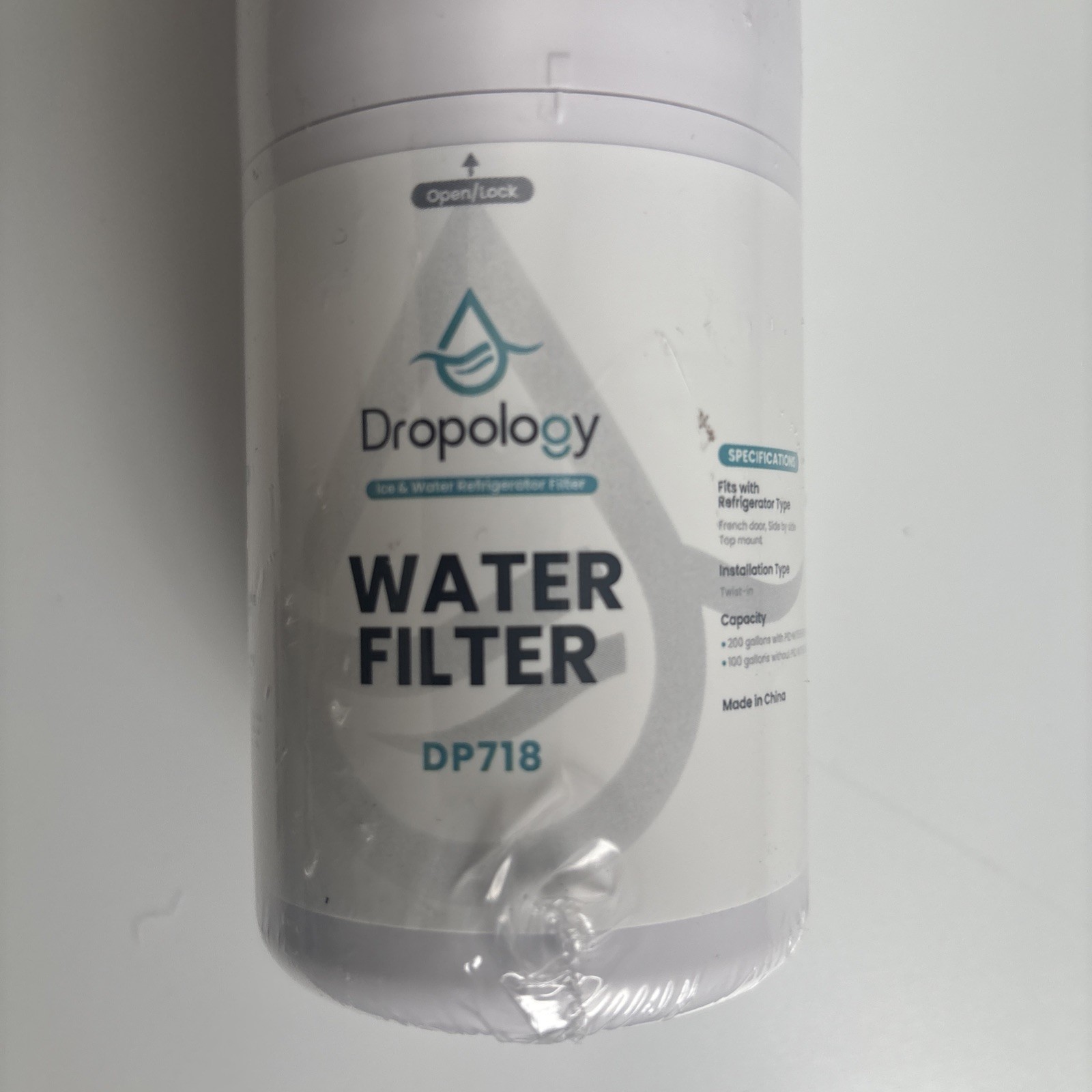 Dropology EDRARXD1 Fridge Water Filter Replacement EDRA Compatible Cartridge NEW