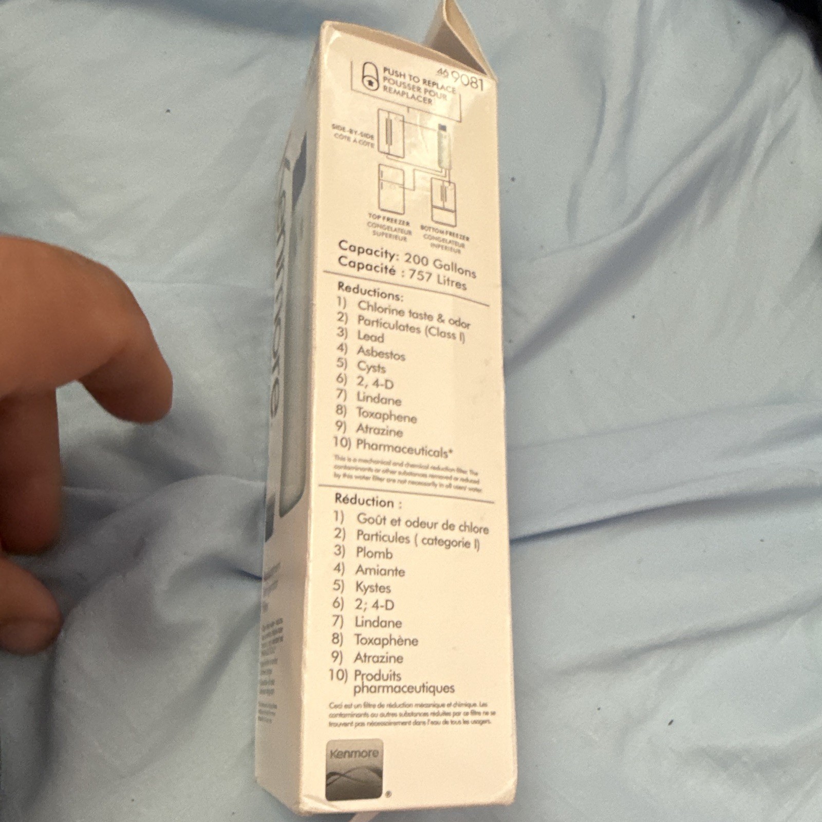 Kenmore 46-9081 Refrigerator Water Filter 200 Gal Carbon Reduces Lead/Chlorine