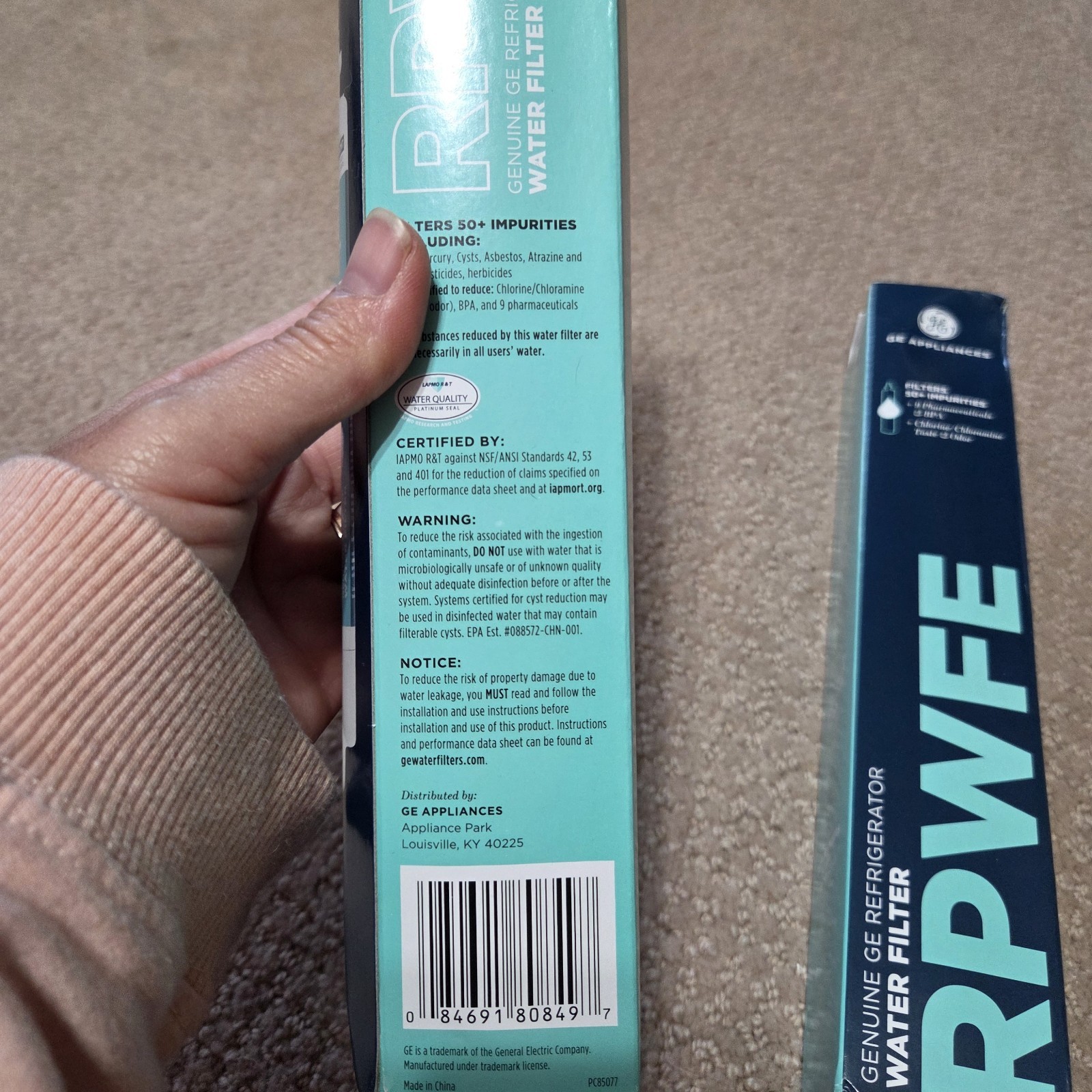 GE Appliance RPWFE Refrigerator Water Filter Genuine OEM New Lot Of 2