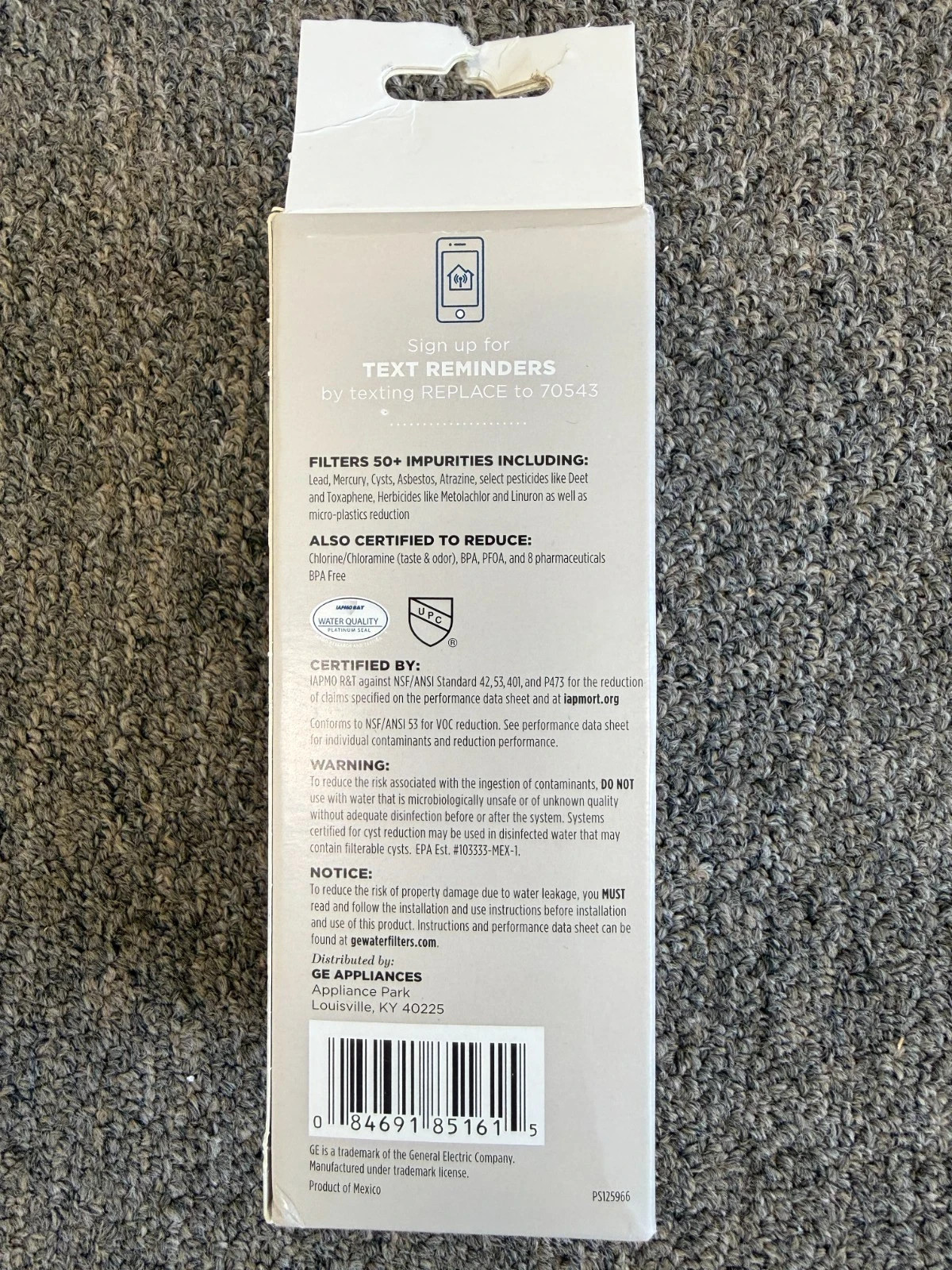 GE XWFE Genuine Refrigerator Water Filter ( WITH CHIP), 100% Authentic