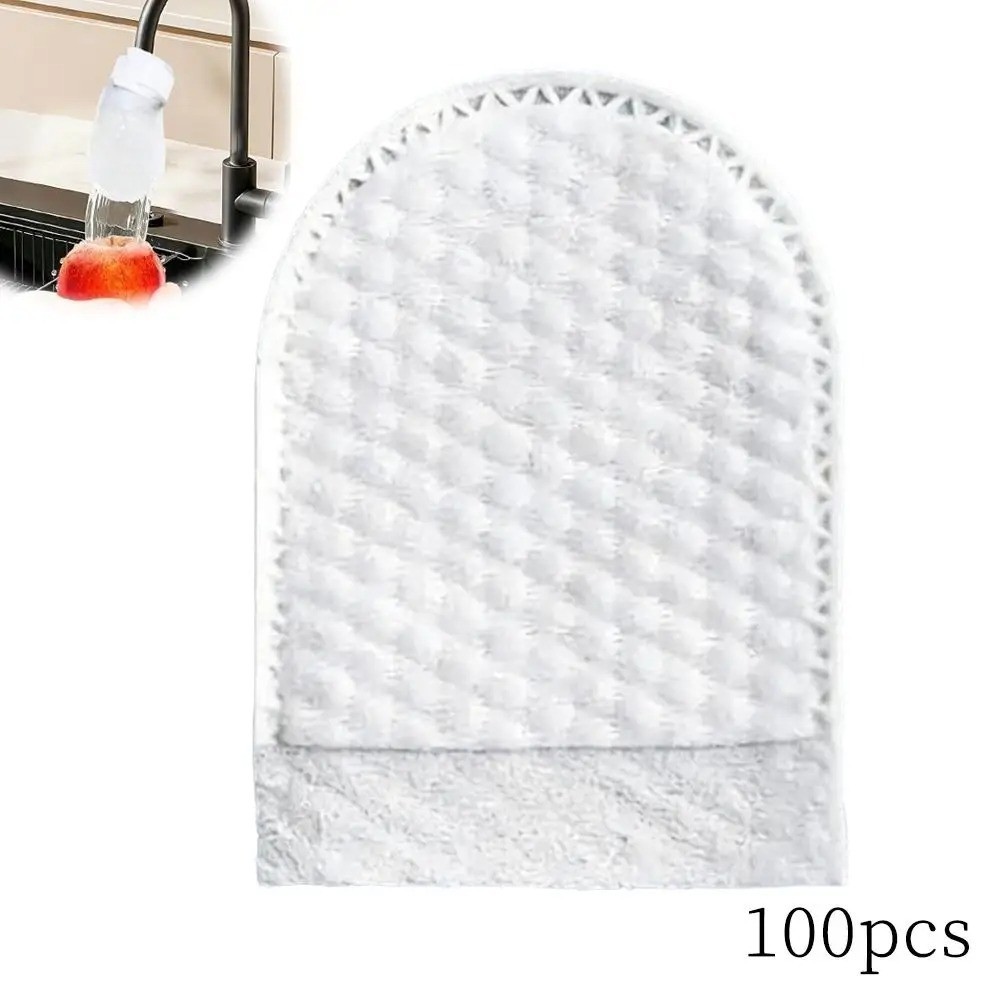50/100PCS Thickened Faucet Filter Bags Disposable Tap Water Mesh Filter Cotton