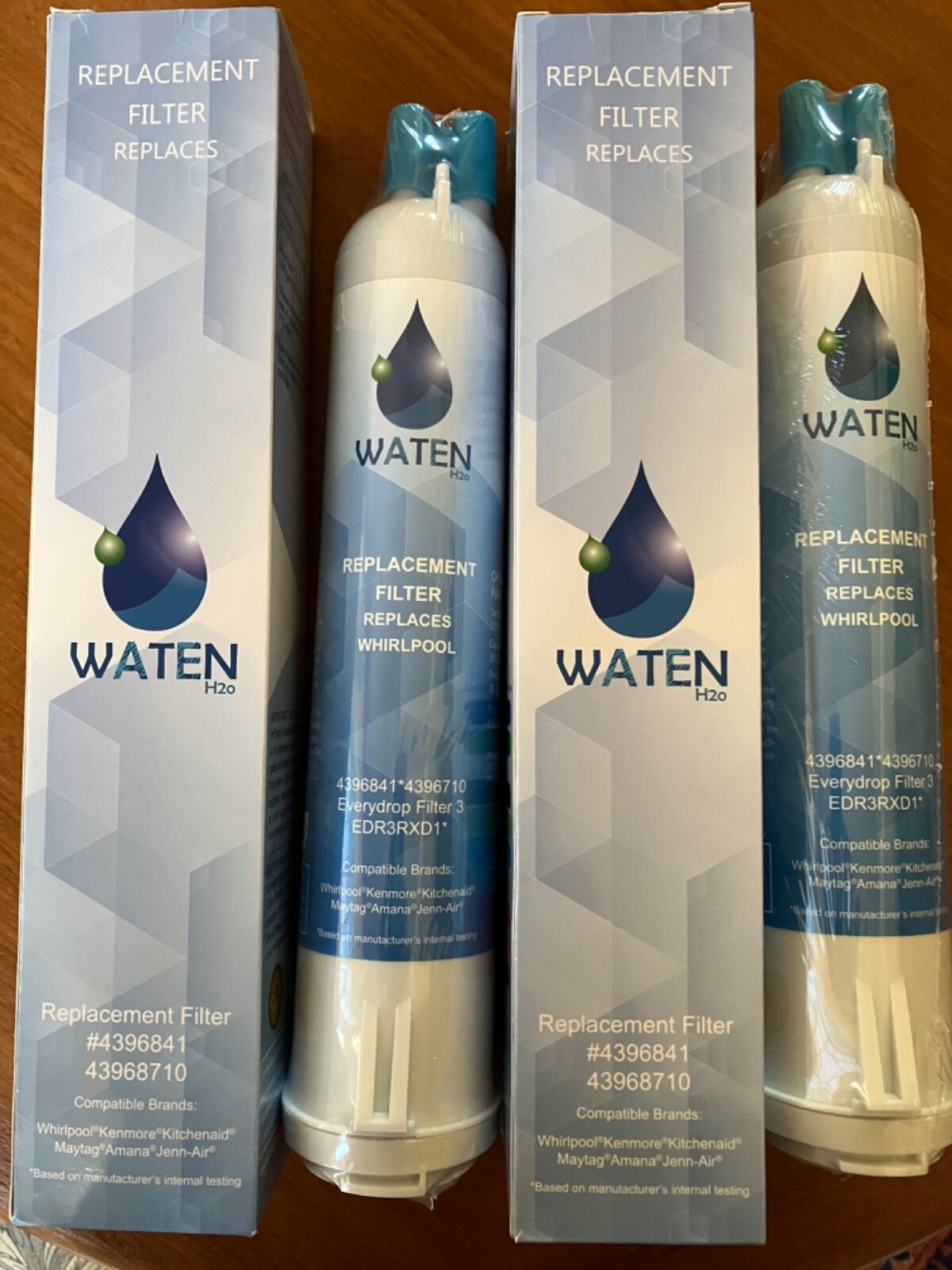 TWO NEW Waten H2O Filter 3: EDR3RXD1, 4396841, 4396710