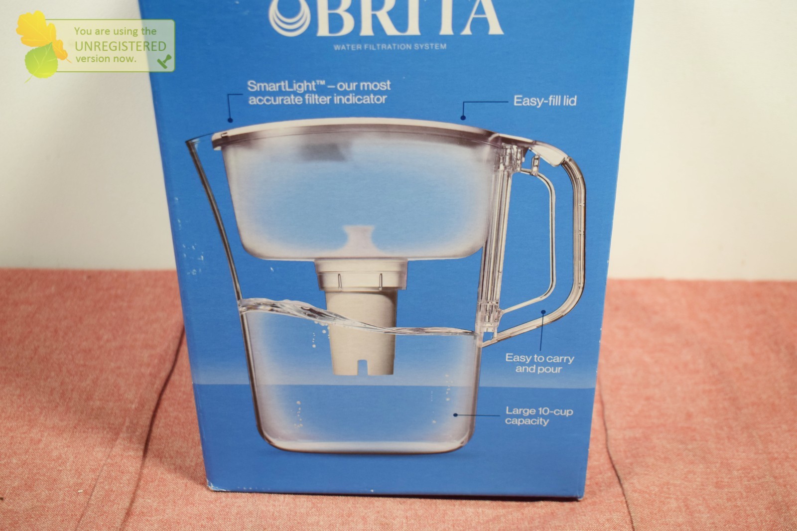 Brita Water Filter System Original 10 Cup Capacity Pitcher + 1 Filter