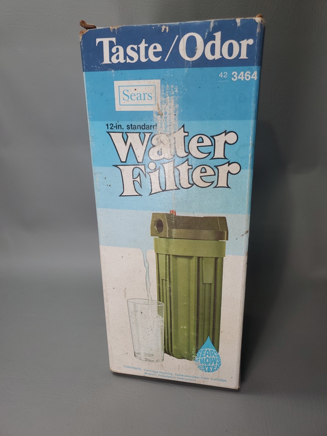 Vintage Sears 12 Inch Standard Water Filter, 423464, New In Box, Retired 1970’s