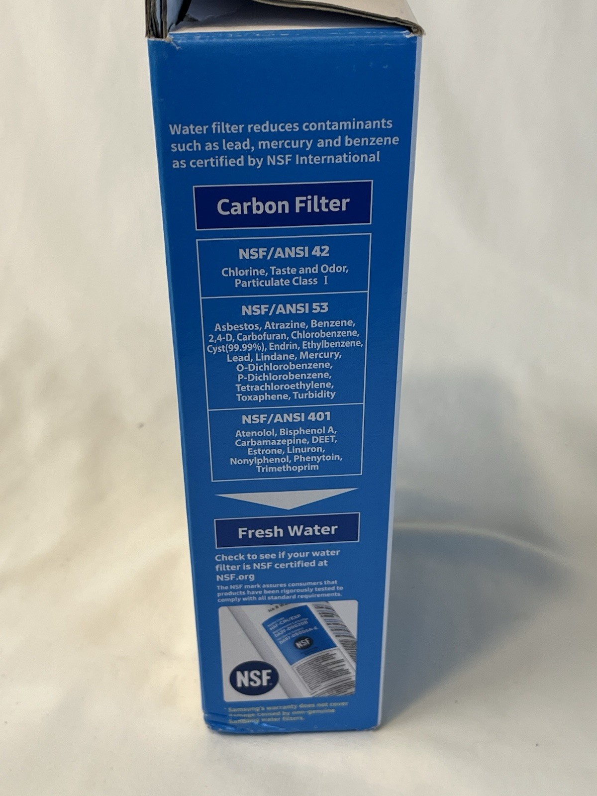 Samsung HAF-CIN/EXP Refrigerator Water Filter Replacement 1 Only DA29-00020B