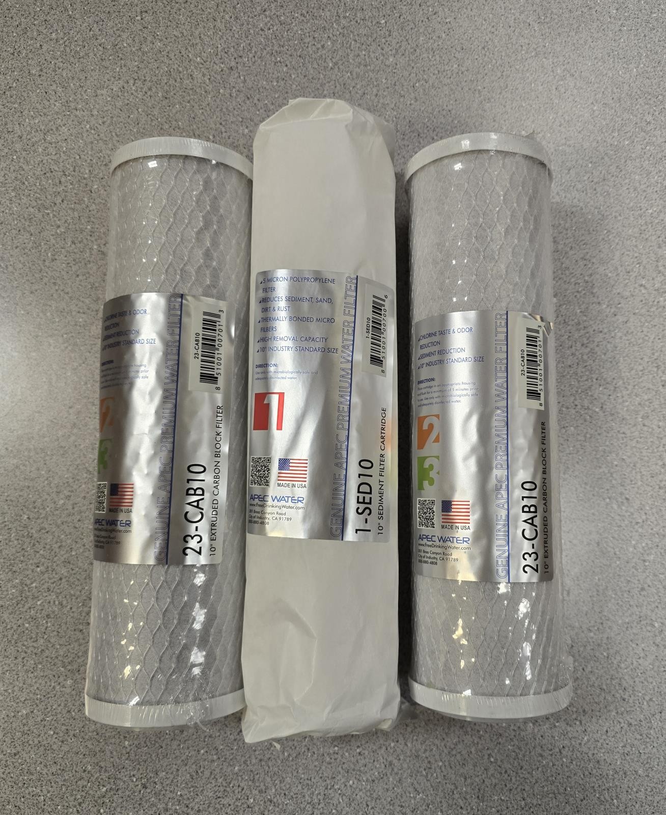 Replacement Water Filters for Ultimate Stage 1-3 Pre-filter Set