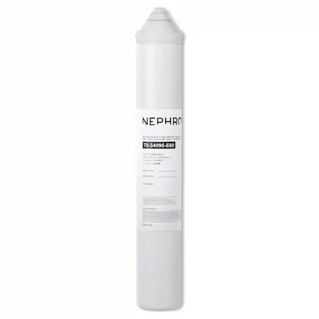 Nephros 70-34095-E60 Quick-Connect Filter, 2.5 Gpm, 3 In Dia