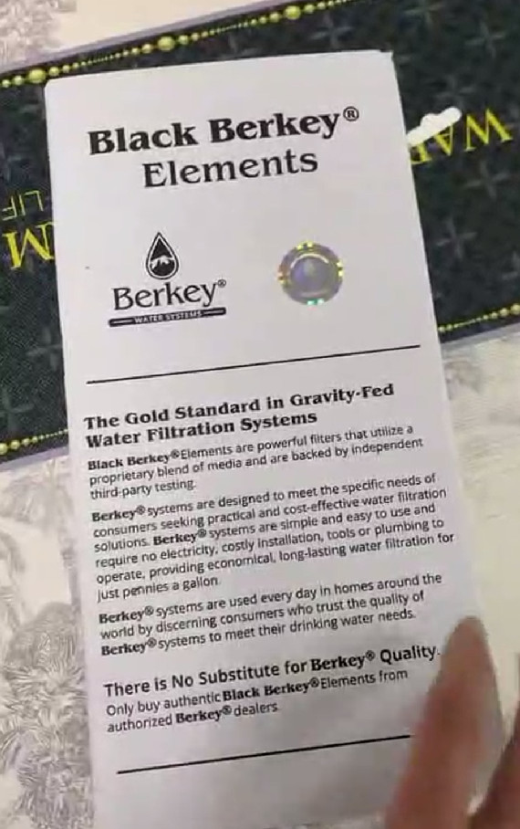 Berkey Authentic Black BB9-2 Water replacement Filters For Berkey Water System