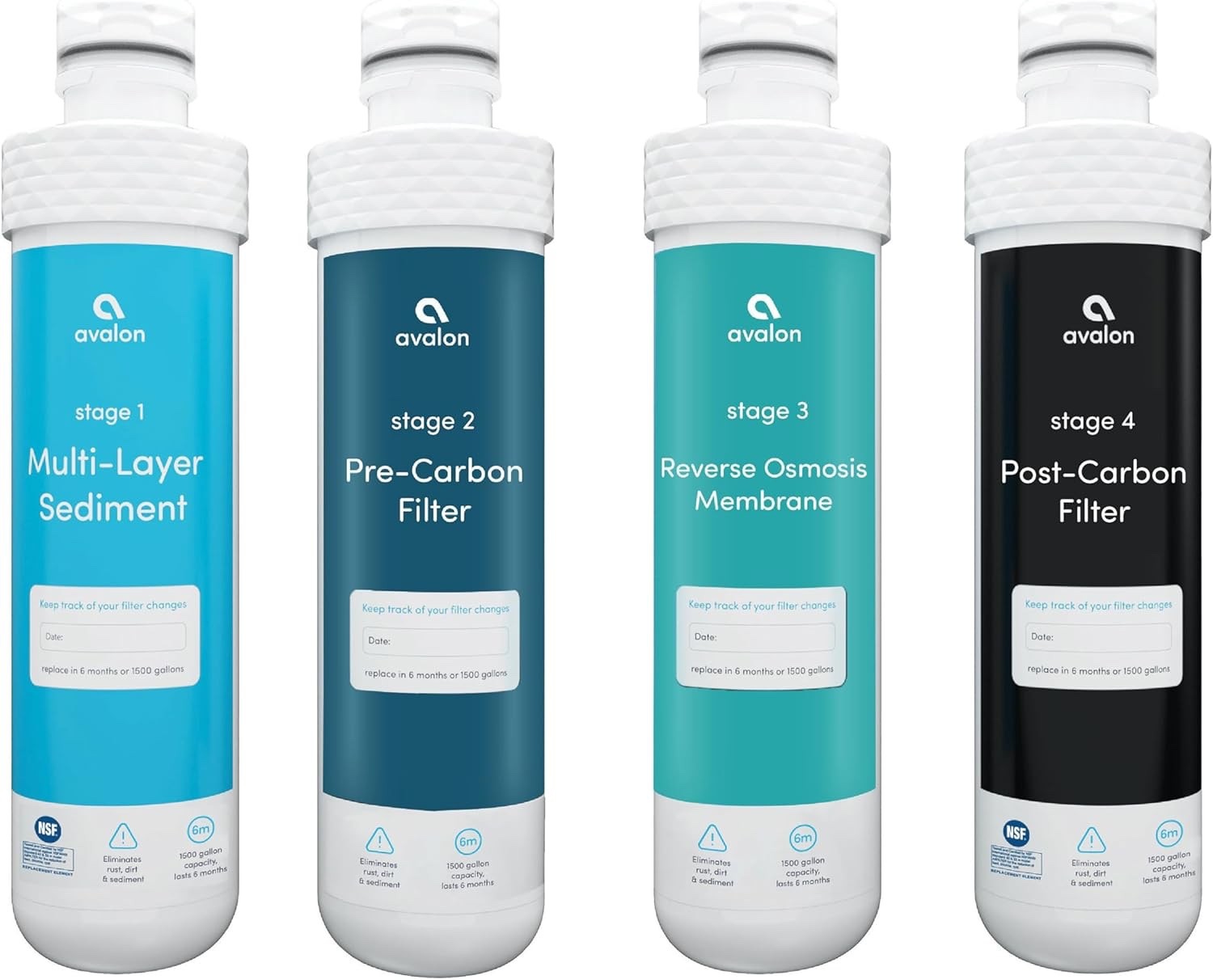 Avalon 4 Stage Reverse Osmosis Filters for Avalon Bottleless RO Water Coolers