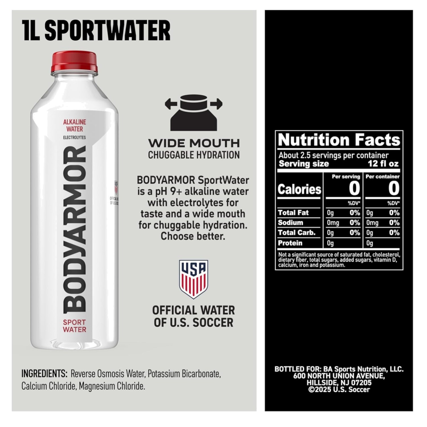 Electrolyte Water, High Alkaline, SportWater 12 Pack