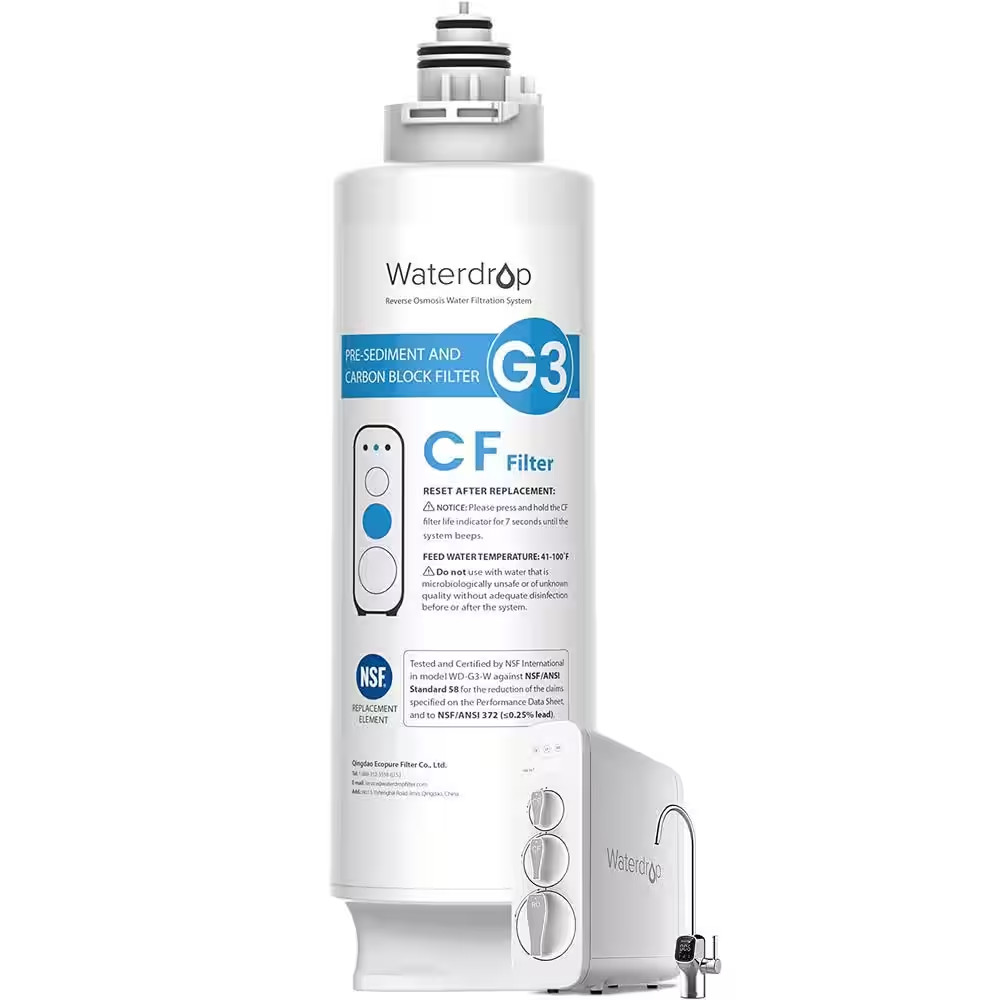 Waterdrop WD-G3-N1CF Filter, Replacement for WD-G3-W, WD-G3p600 & WD-G3P800-W Re