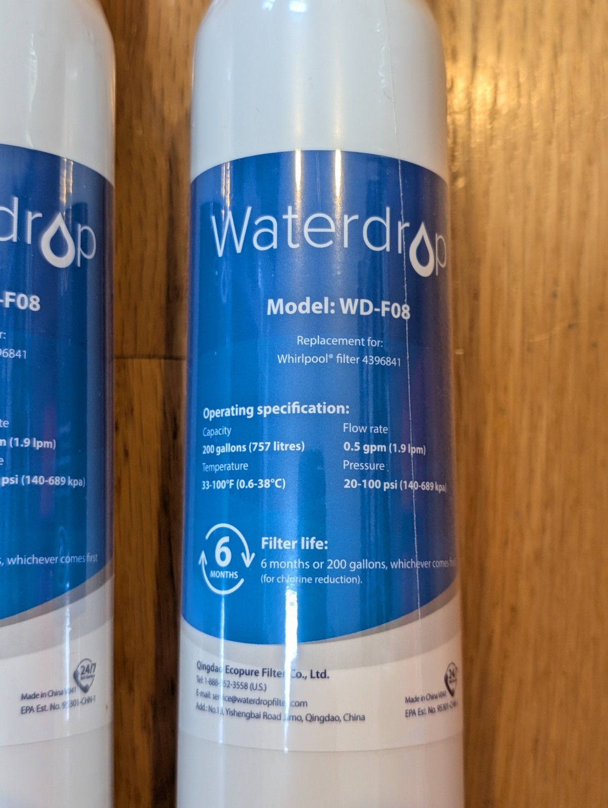 Waterdrop WD-F08 Water Filter (3 PACK) NEW