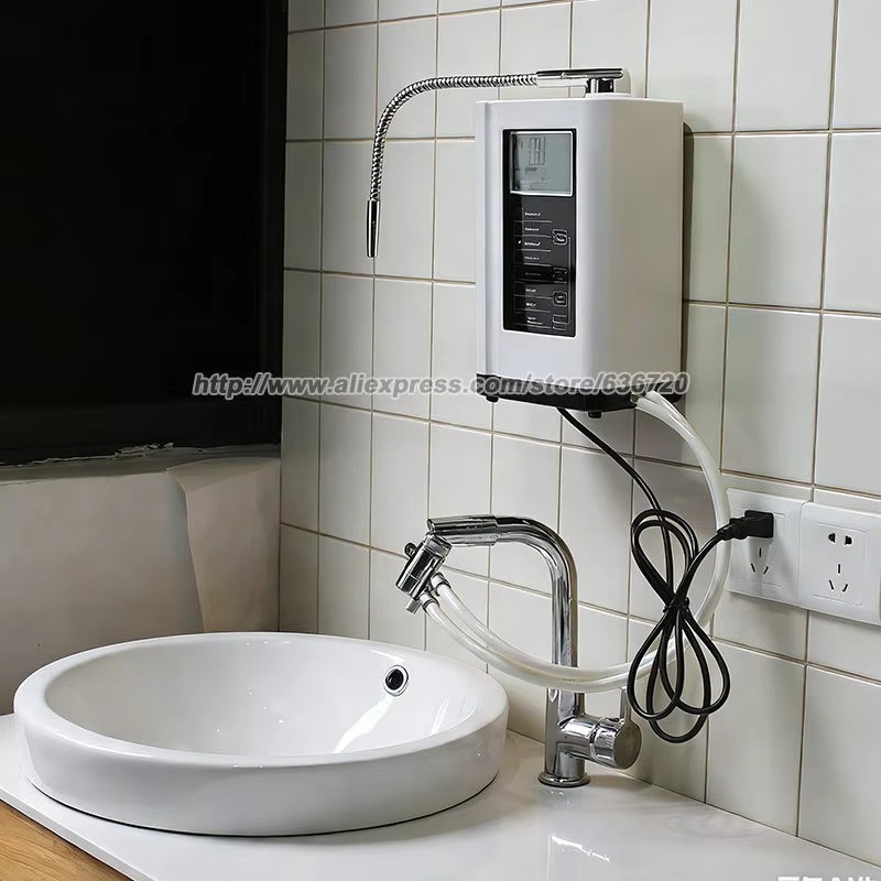 Alkaline Water Ionizer Machine 729, Built-in a Filter, Produces pH 4-10.5 Water