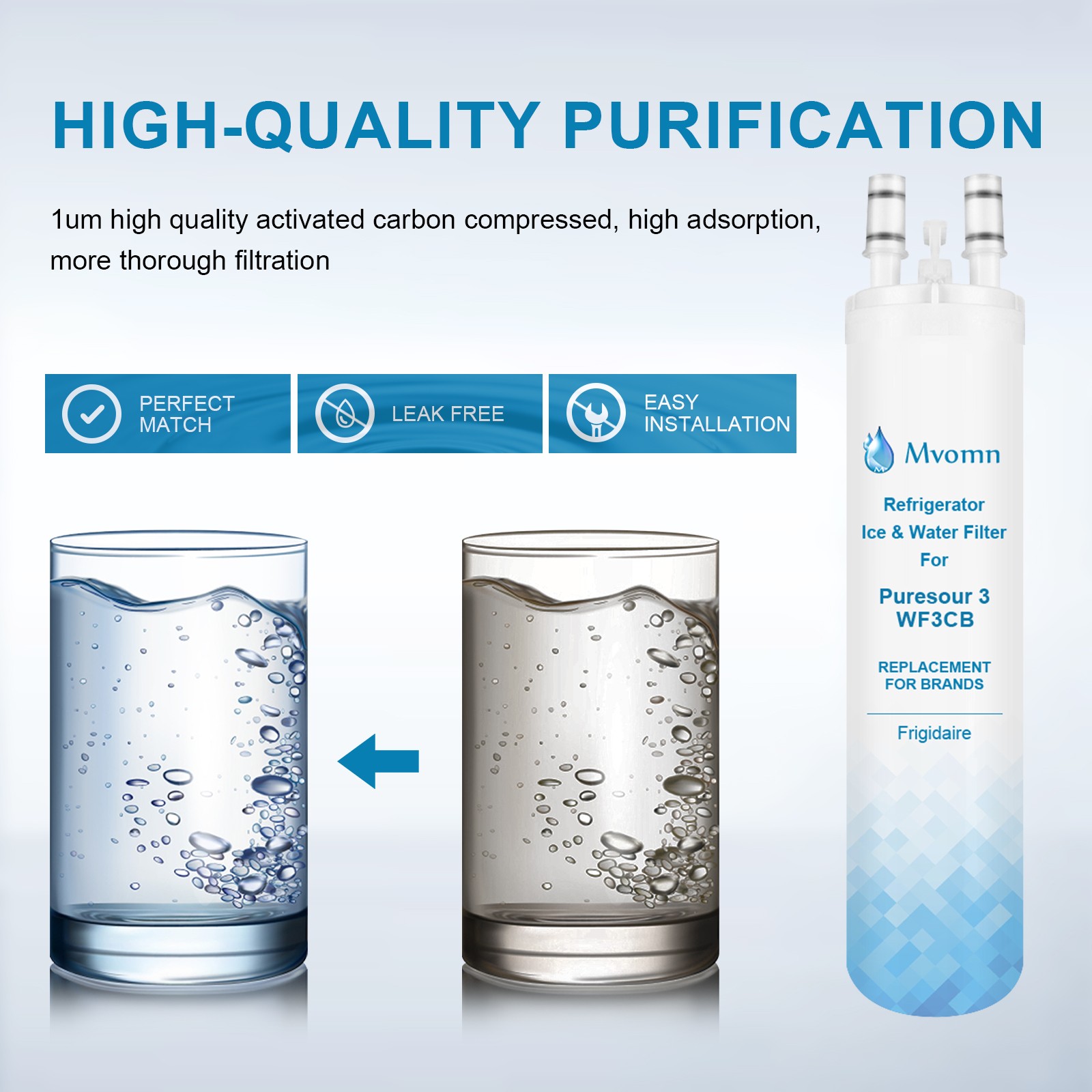 3 PACK Frigidaire WF3CB Refrigerator PureSource Ultra 3 Water & Ice Filter