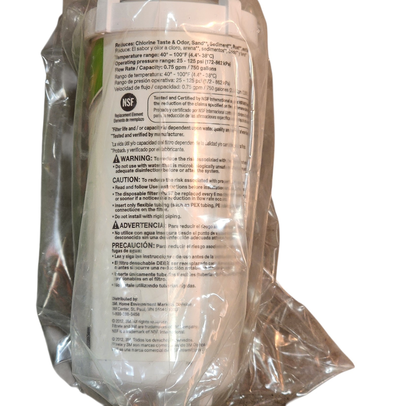3M Filtrete Universal In Line Refrigerator Water Filter 6 Months 4IL-CTO-S01