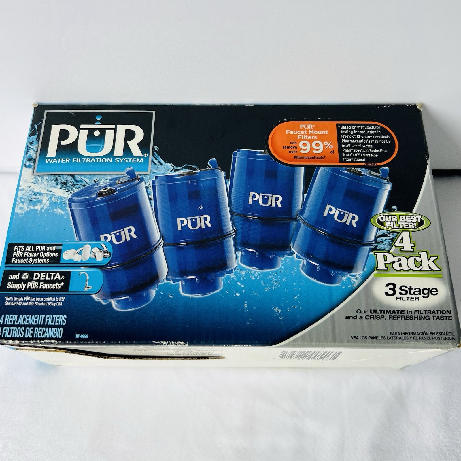 PUR 3 Stage Filter 3 Pack Replacement Filters Fits All PUR Faucets RF-9999 NIOP