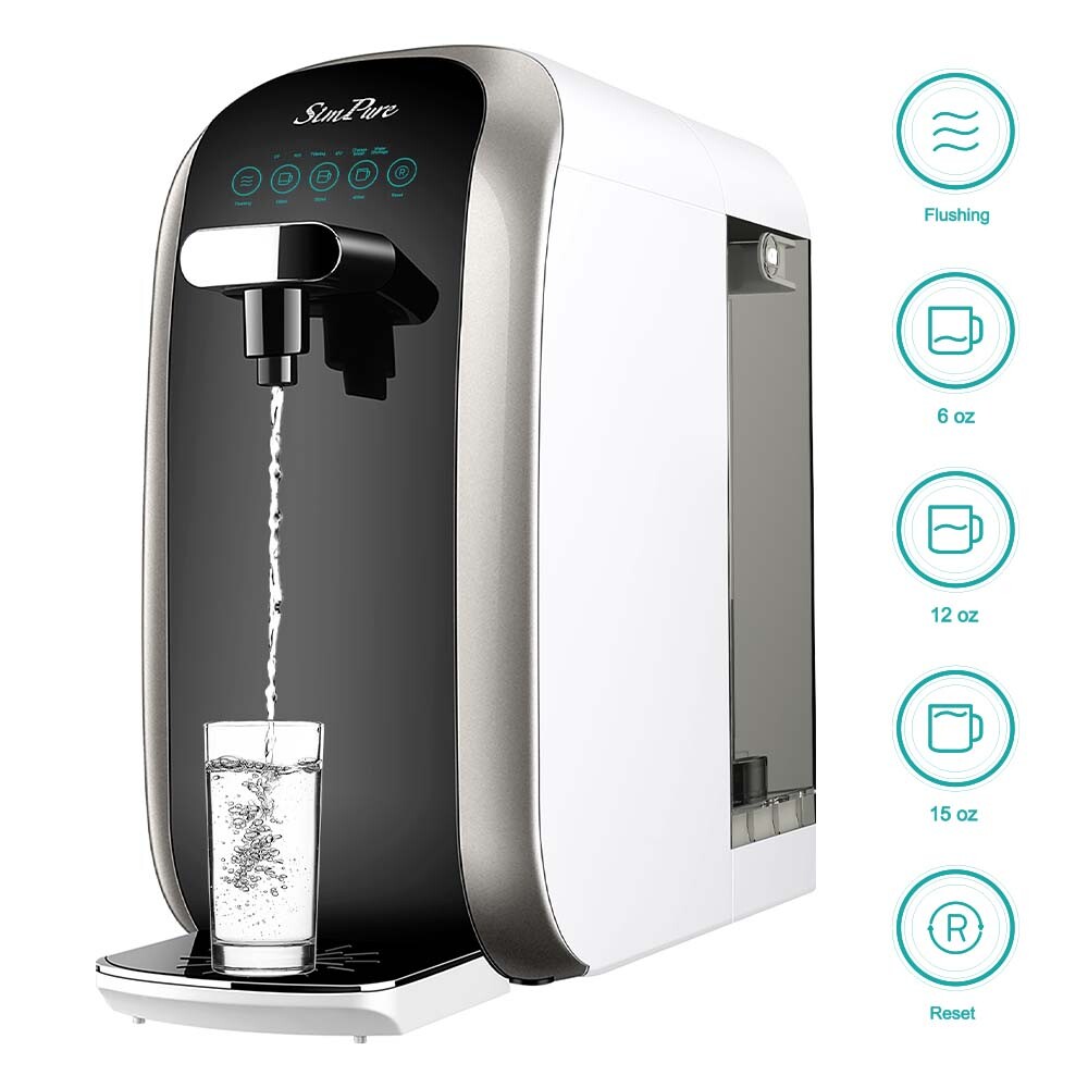 Home RO Countertop Reverse Osmosis Water Filter System Filtration Dispenser