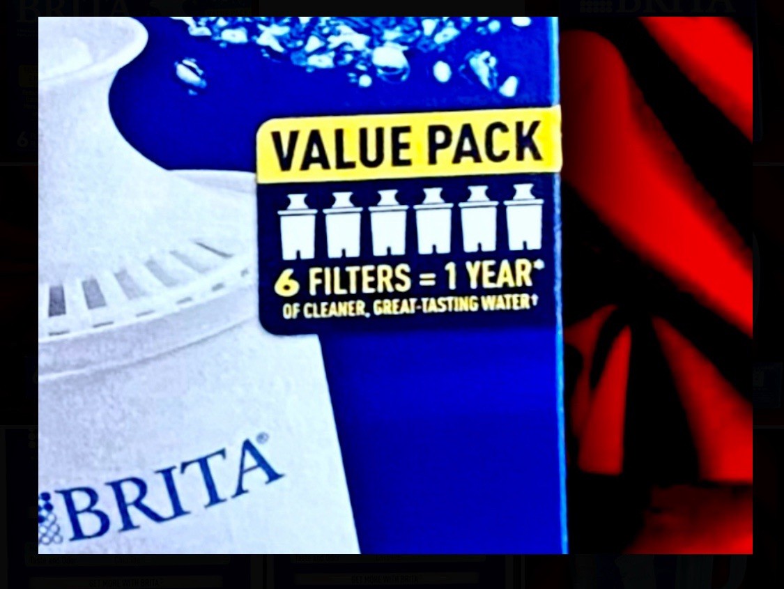BRITA water Filter 6 Cup Pitcher W 1 Filter and 6 Extra Filters BUNDLE DEAL