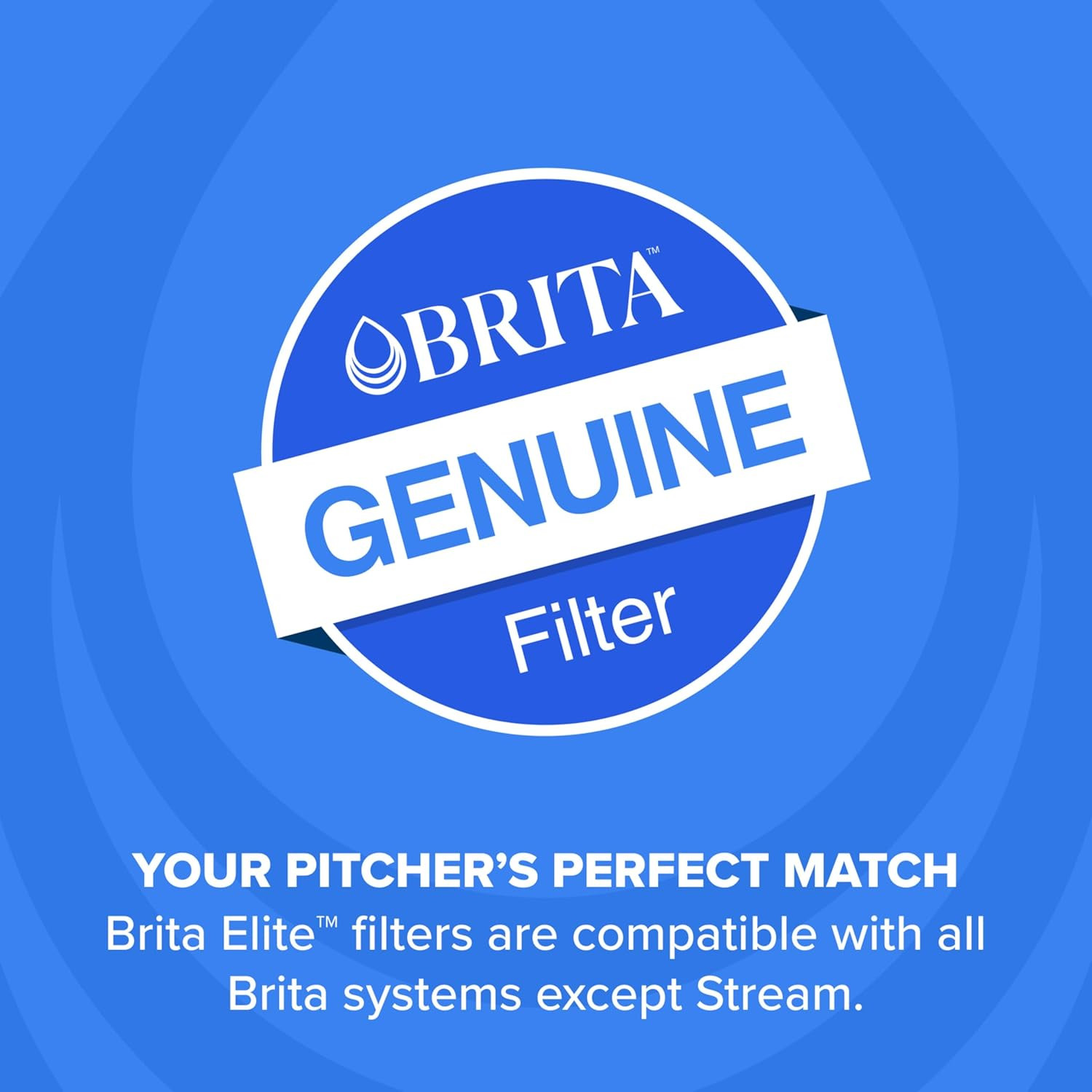 Brita Elite Water Filter Replacement 2 Pack Pitcher BPA Free Lead Reduction