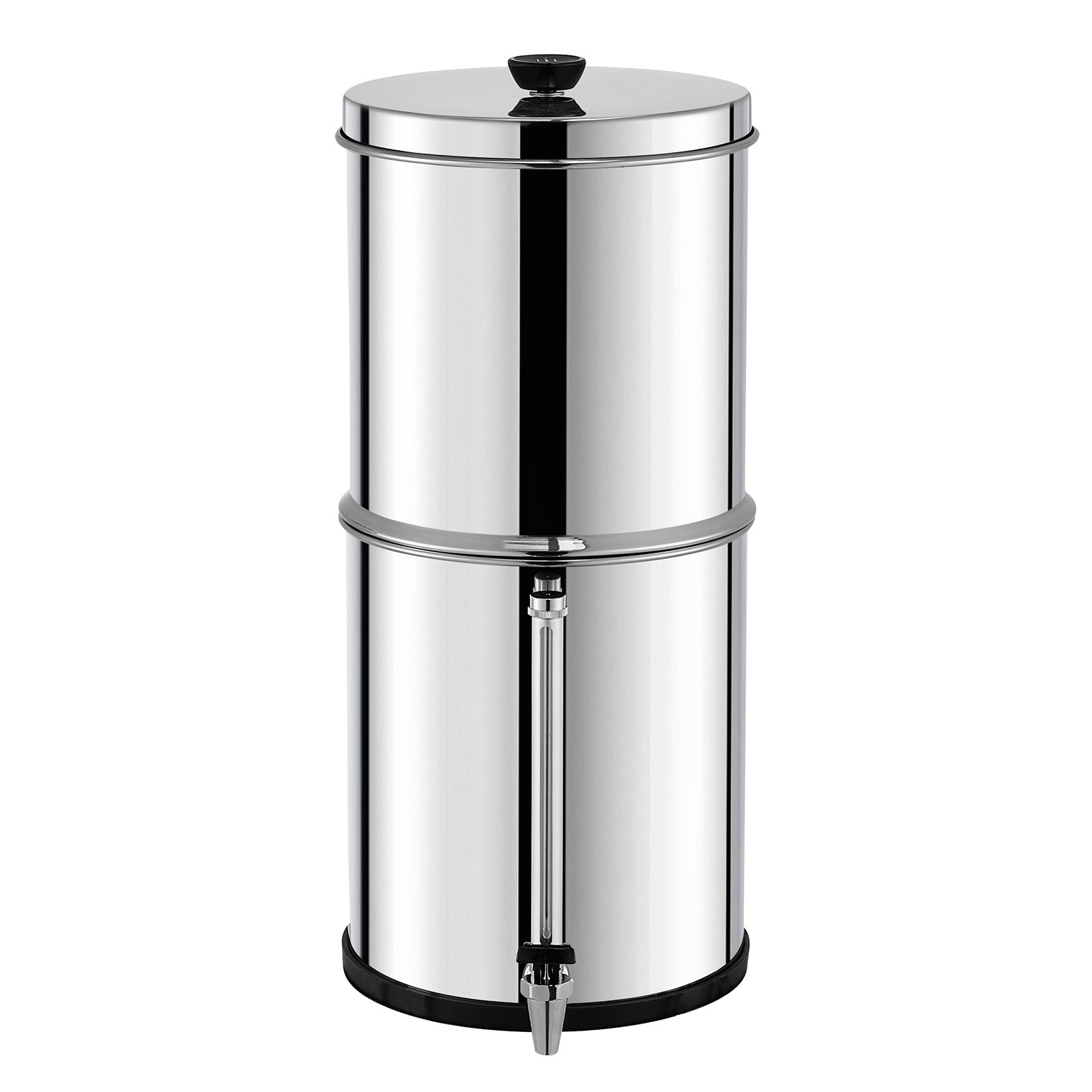 Uimoso2.25G Gravity-fed Water Filter Countertop System Stainless Steel 2 Filters