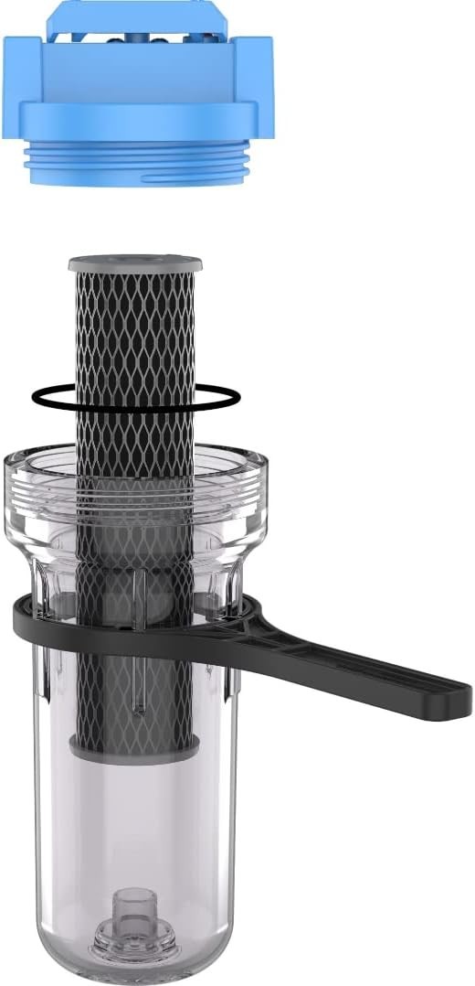 Filter System, 10″ Standard Whole House Water Filtration System with Built-in…