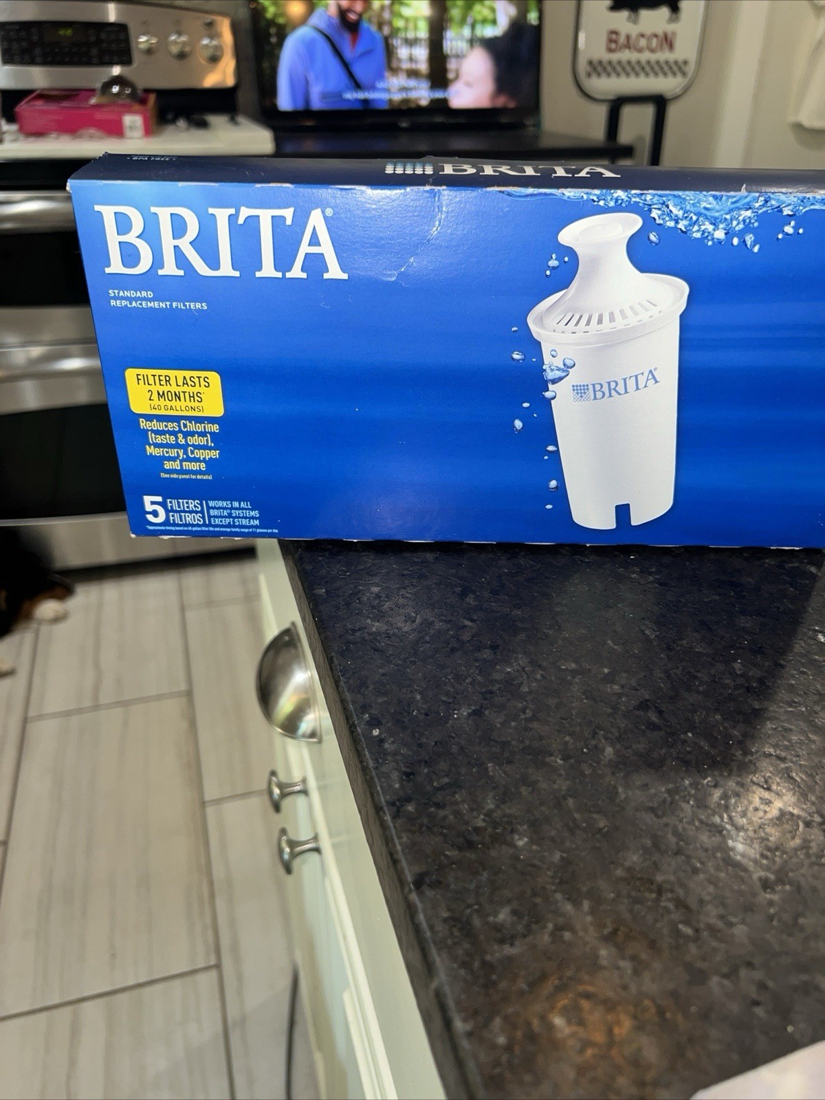 Brita Pitcher Replacement Water Filters (5 in box) Model OB03