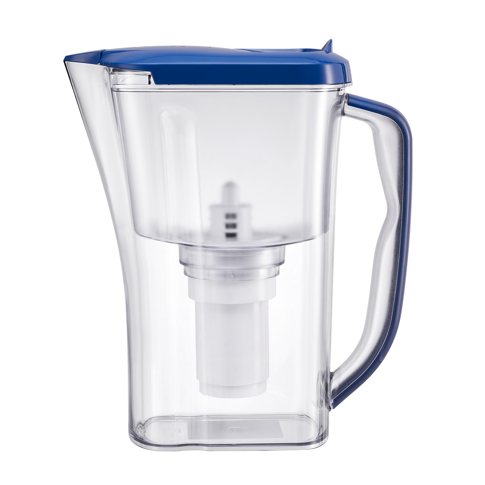 9-Cup Water Filter Pitcher w/5-Stage Filtration, 40 Gal Cap, BPA-Free, Blue