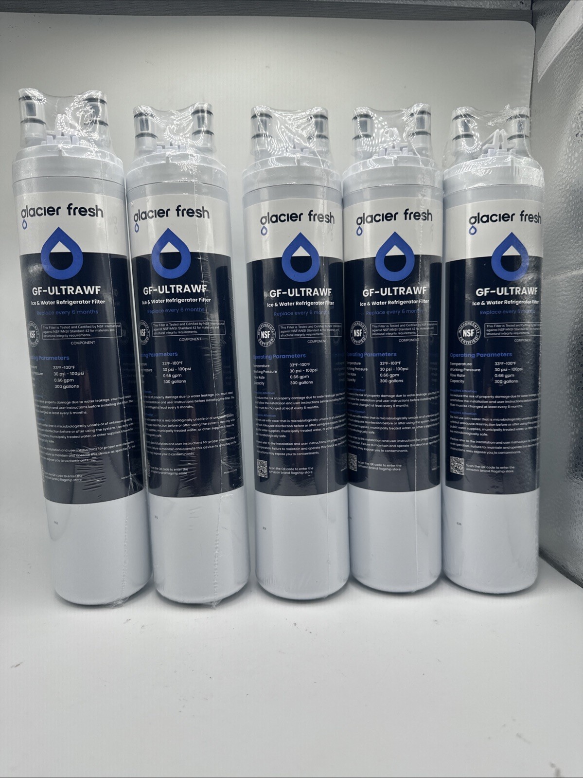 (5) GLACIER FRESH Replacement for Frigidaire ULTRAWF,Pure Source Ultra, Kenmore.