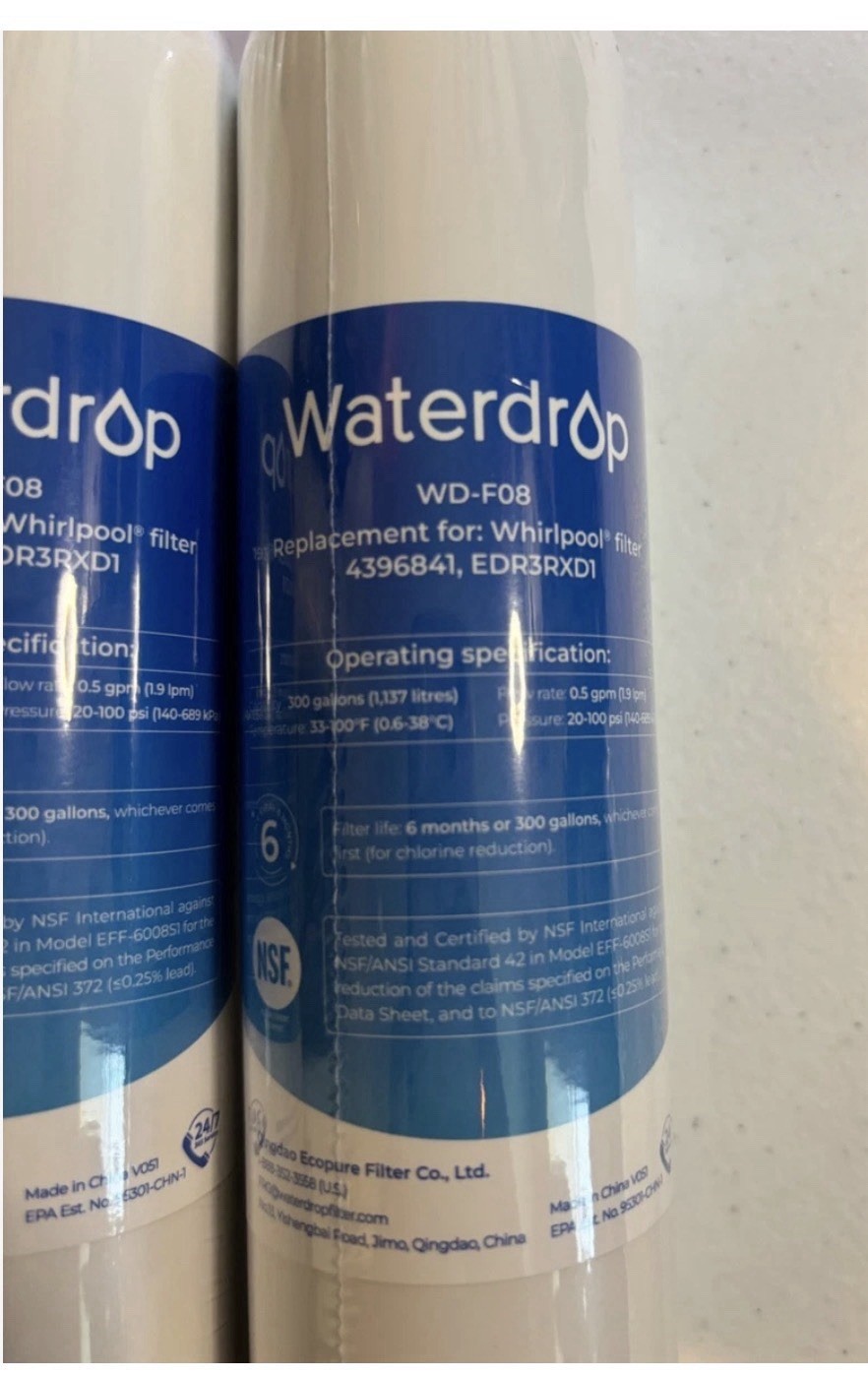 Waterdrop WD-F08 Water Filter (3 PACK) NEW
