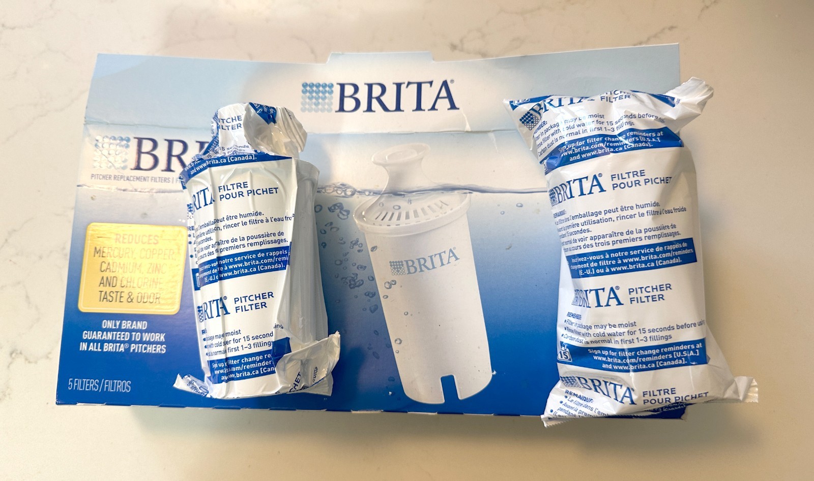 Brita Standard Replacement Water Filter 2 Pack – New Open Box