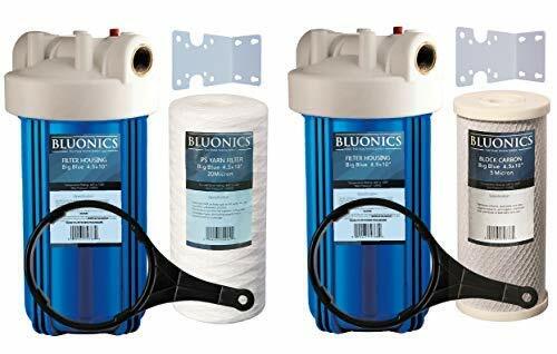 Sediment & Carbon Well Water Filter 4.5X10″Purifier 12 GPM 55W Ultraviolet Light