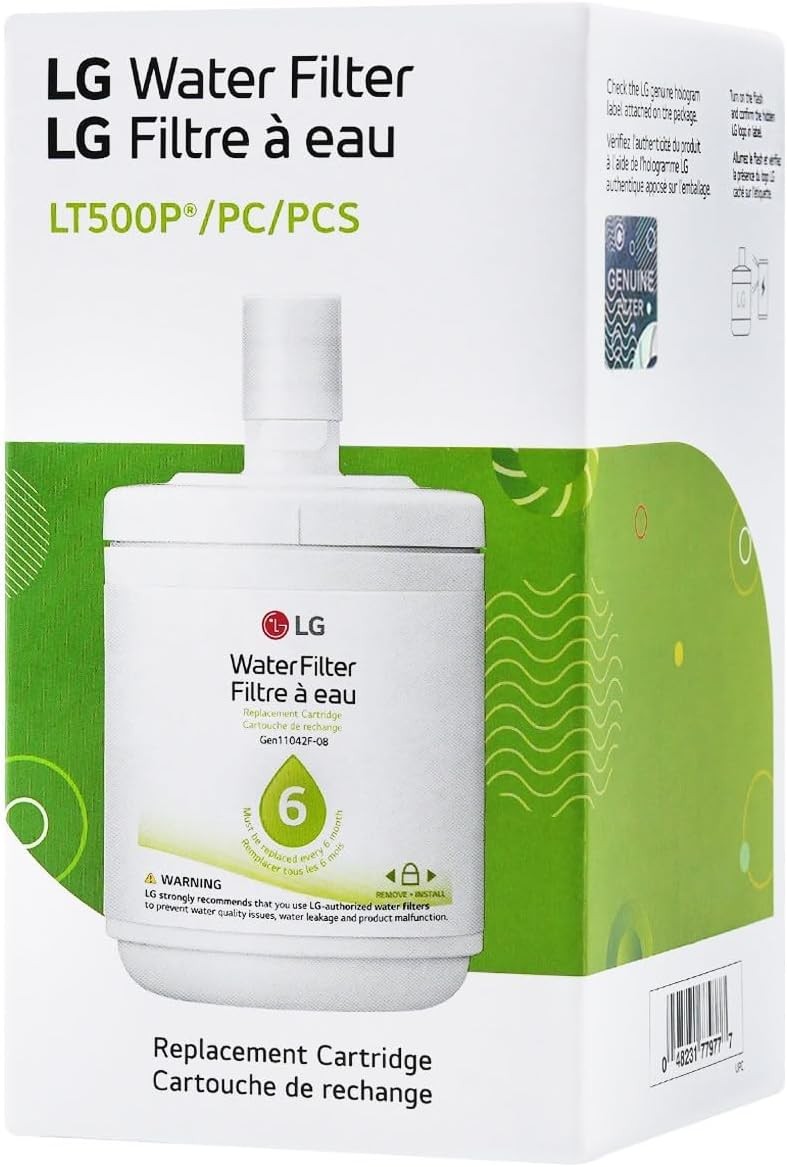 LG LT500P – 6 Month / 500 Gallon Capacity Replacement Refrigerator Water Filter