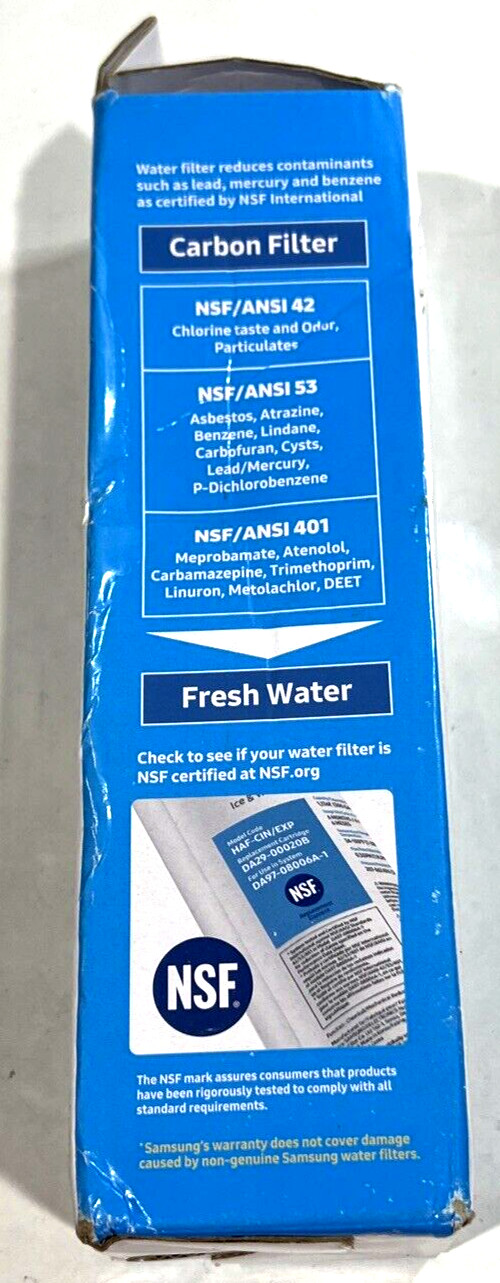 NEW Samsung DA29-00020B HAF-CIN/EXP Refrigerator Ice & Water Filter