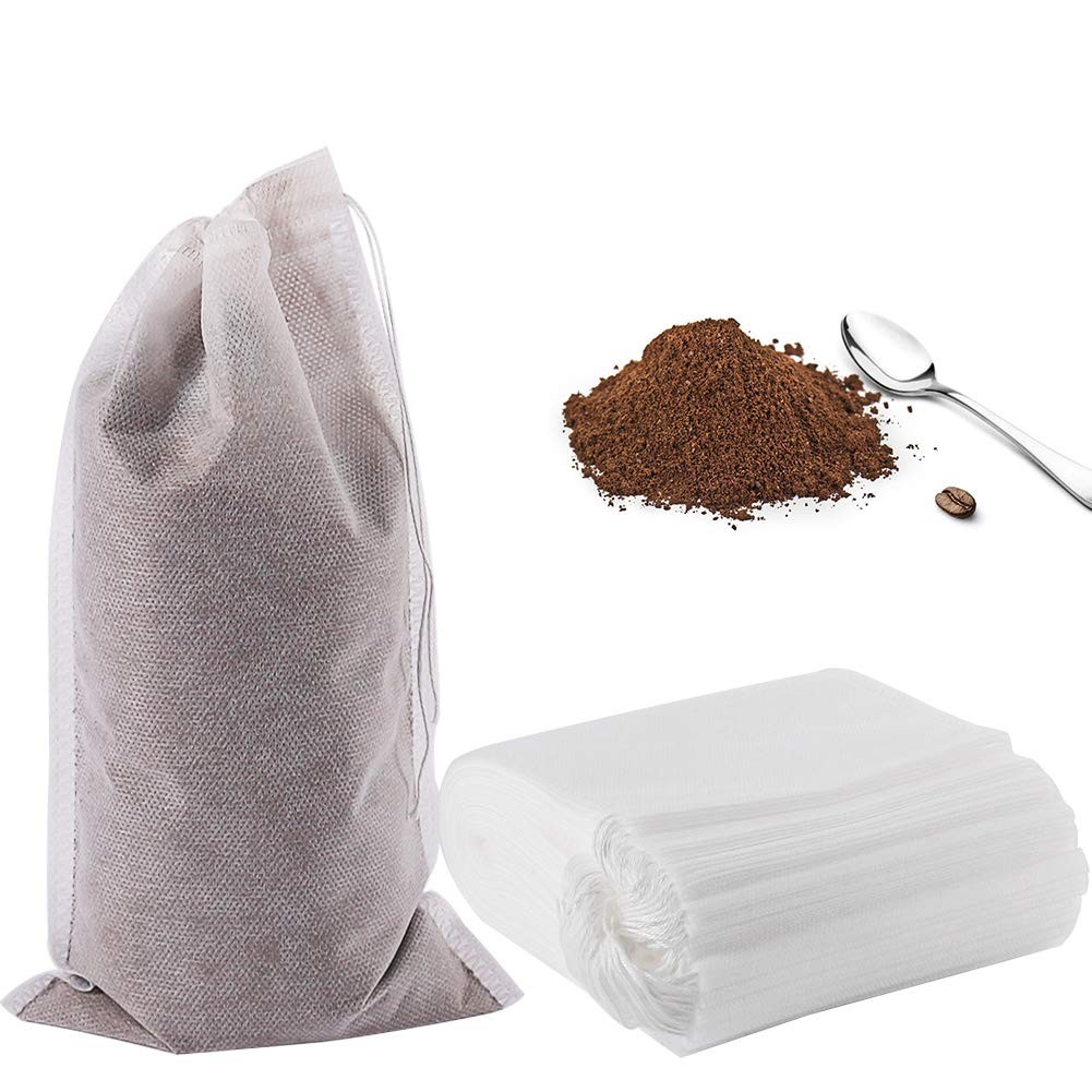 YQL Cold Brew Coffee Filter,50PCS 6X10 Inch No Mess 6X10inch, White