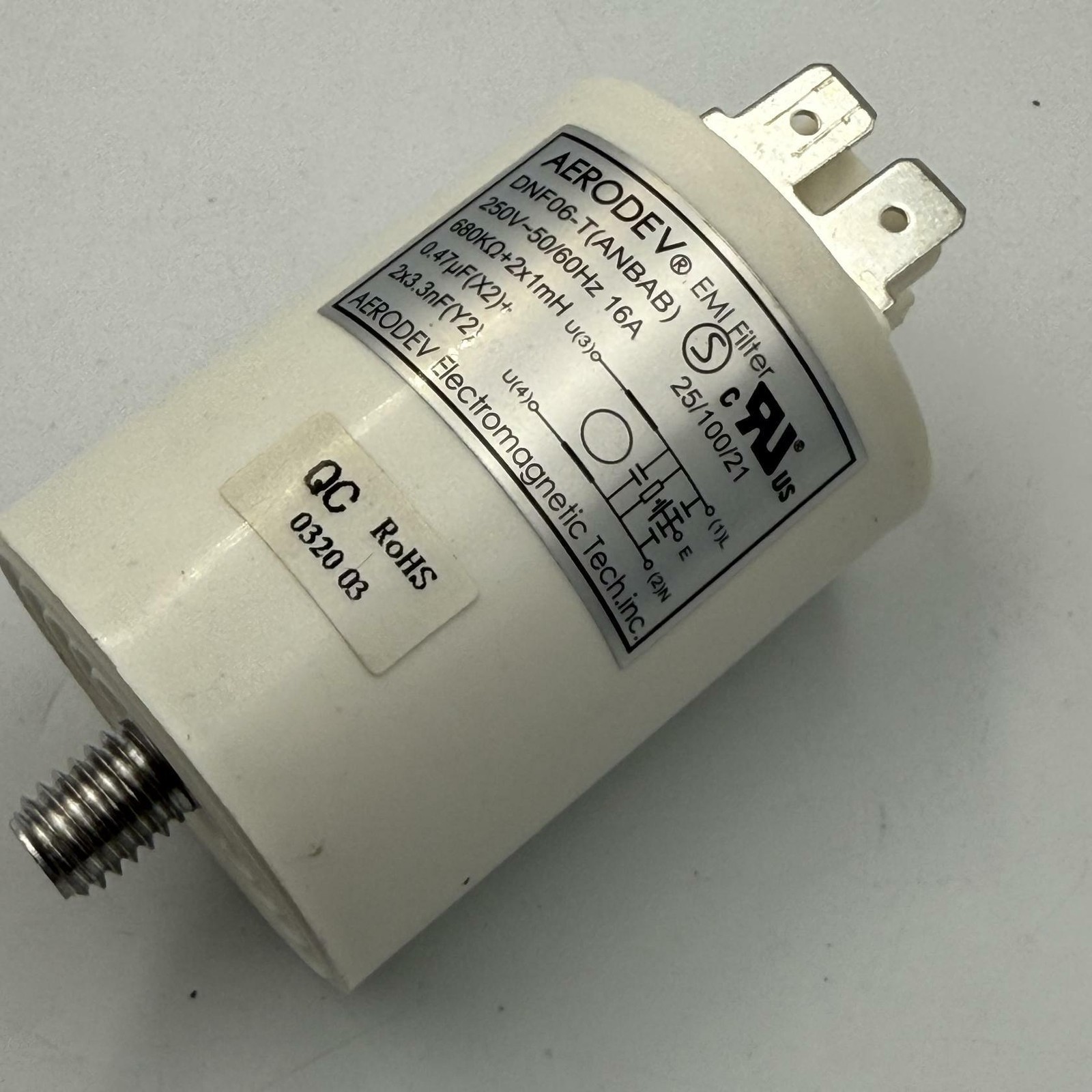 OEM Genuine Whirlpool Refrigerator EMI Filter Assembly, Part #W10792503 (JM6)