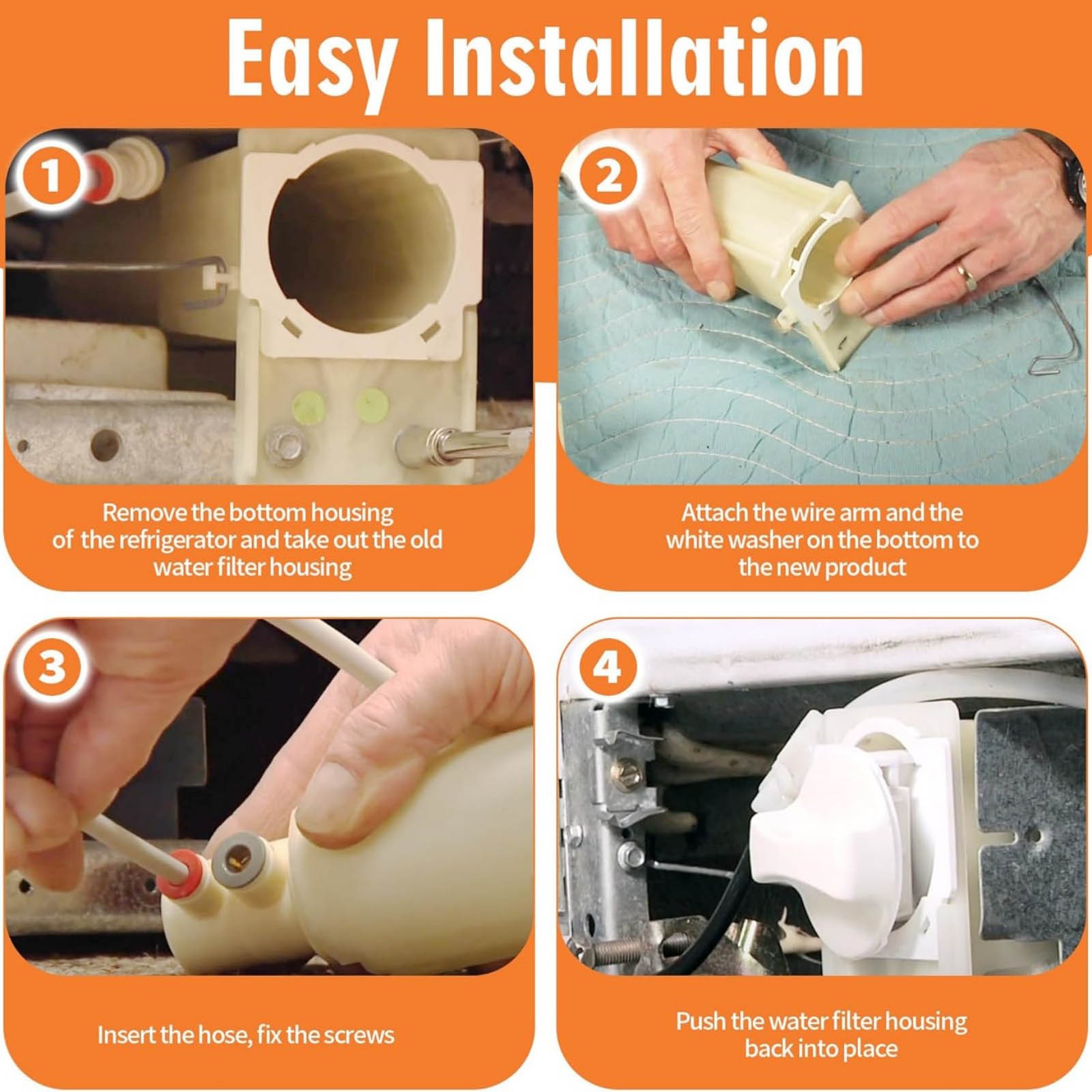 WP2186443 Refrigerator Water Filter Housing For Kenmore Water Filter Connector
