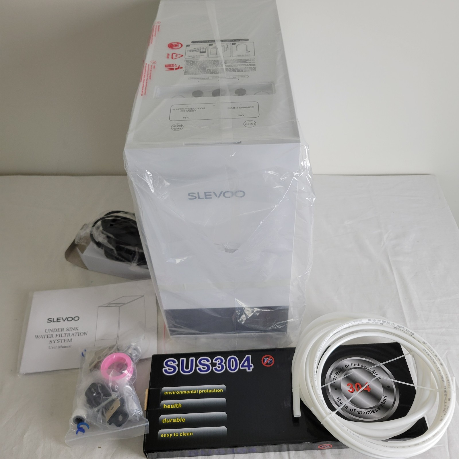 Slevoo SJ-RO75R Reverse Osmosis System 700Gal Under Sink RO Water Filtration