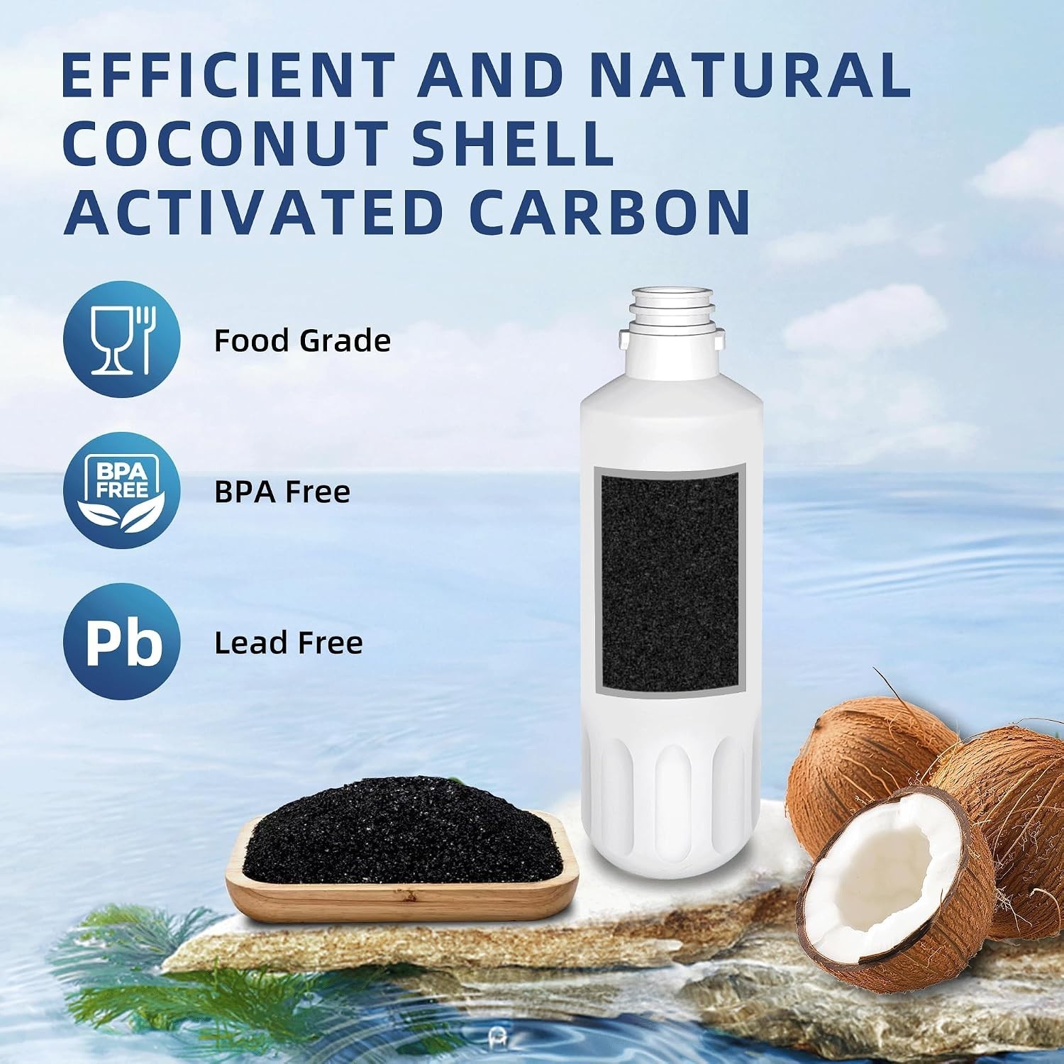 Lead-Free LT1000P Water Filter Set – 6- Replacement for LG ThinQ Models
